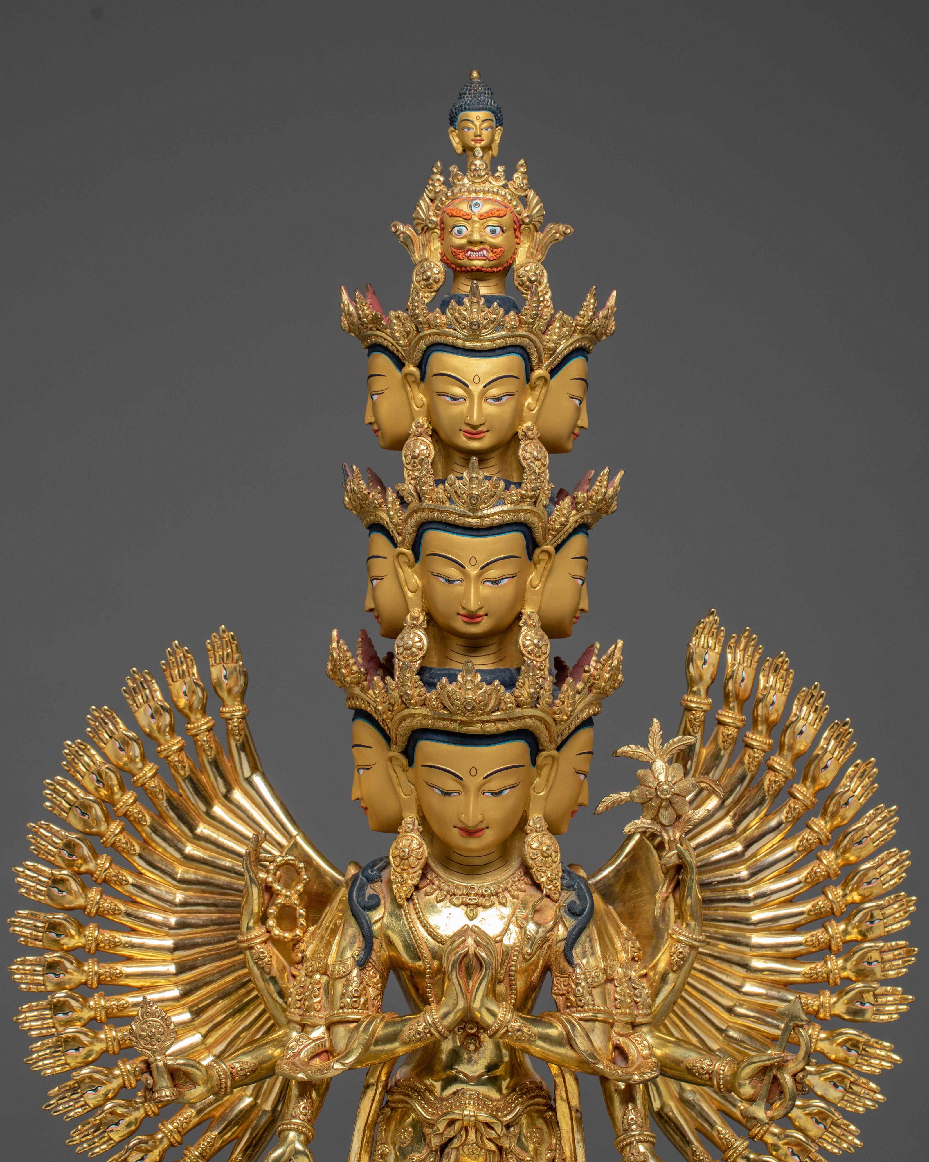1000 Armed Chenrezig Figurine | Bodhisattva of Infinite Mercy