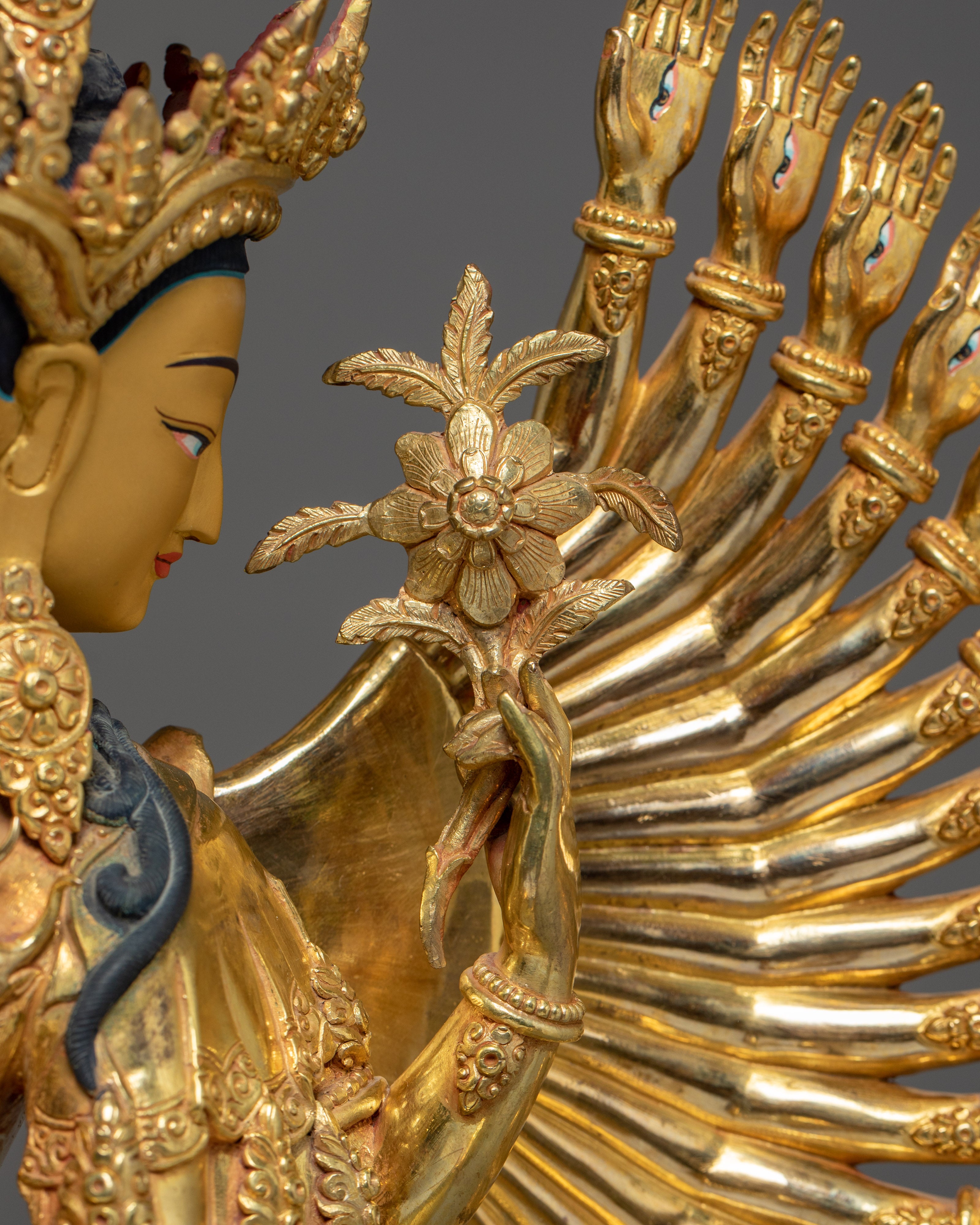 1000 Armed Chenrezig Figurine | Bodhisattva of Infinite Mercy