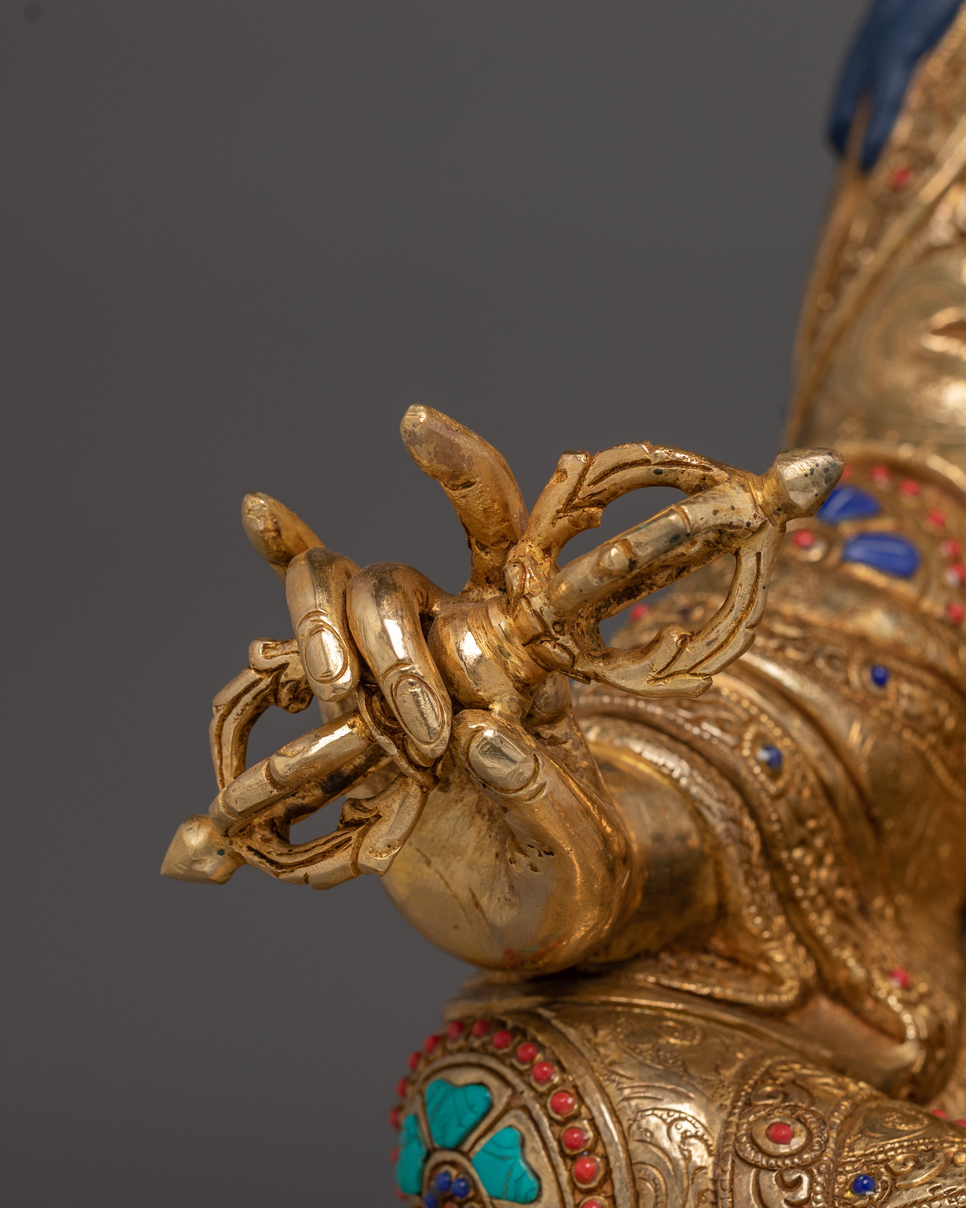Vajrayana Teacher Guru Rinpoche Statue | Buddhist Master Sculpture