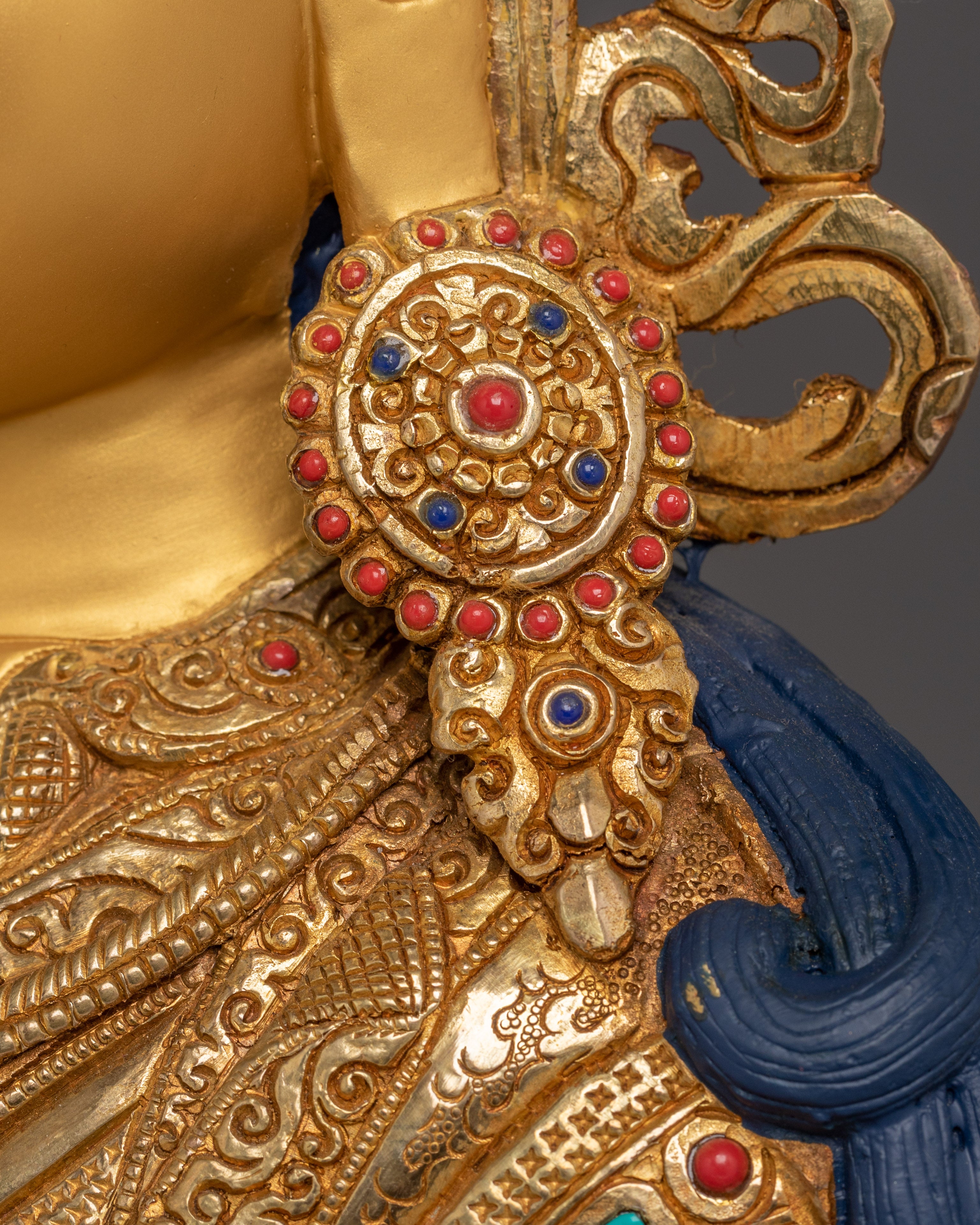 Vajrayana Teacher Guru Rinpoche Statue | Buddhist Master Sculpture