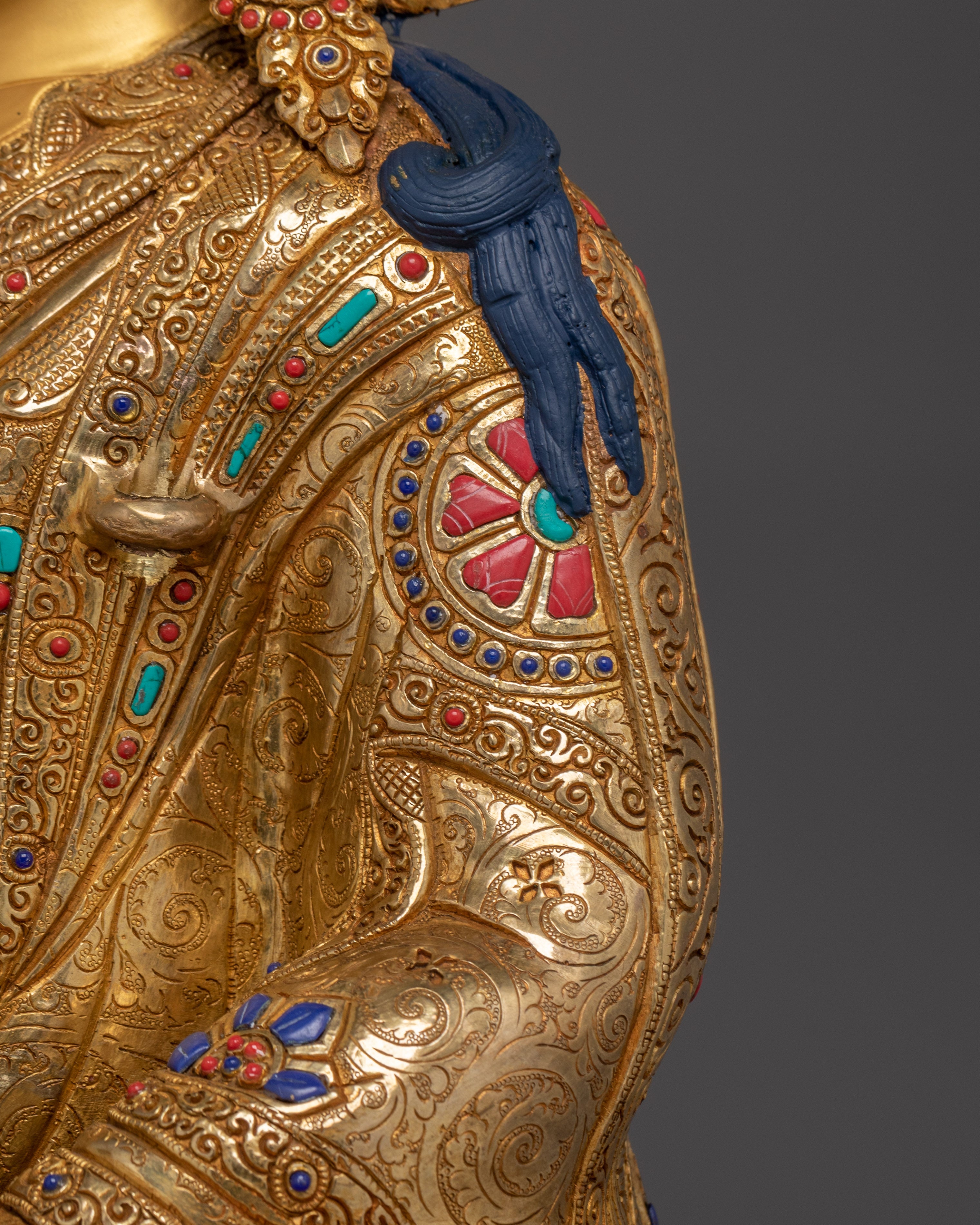 Vajrayana Teacher Guru Rinpoche Statue | Buddhist Master Sculpture