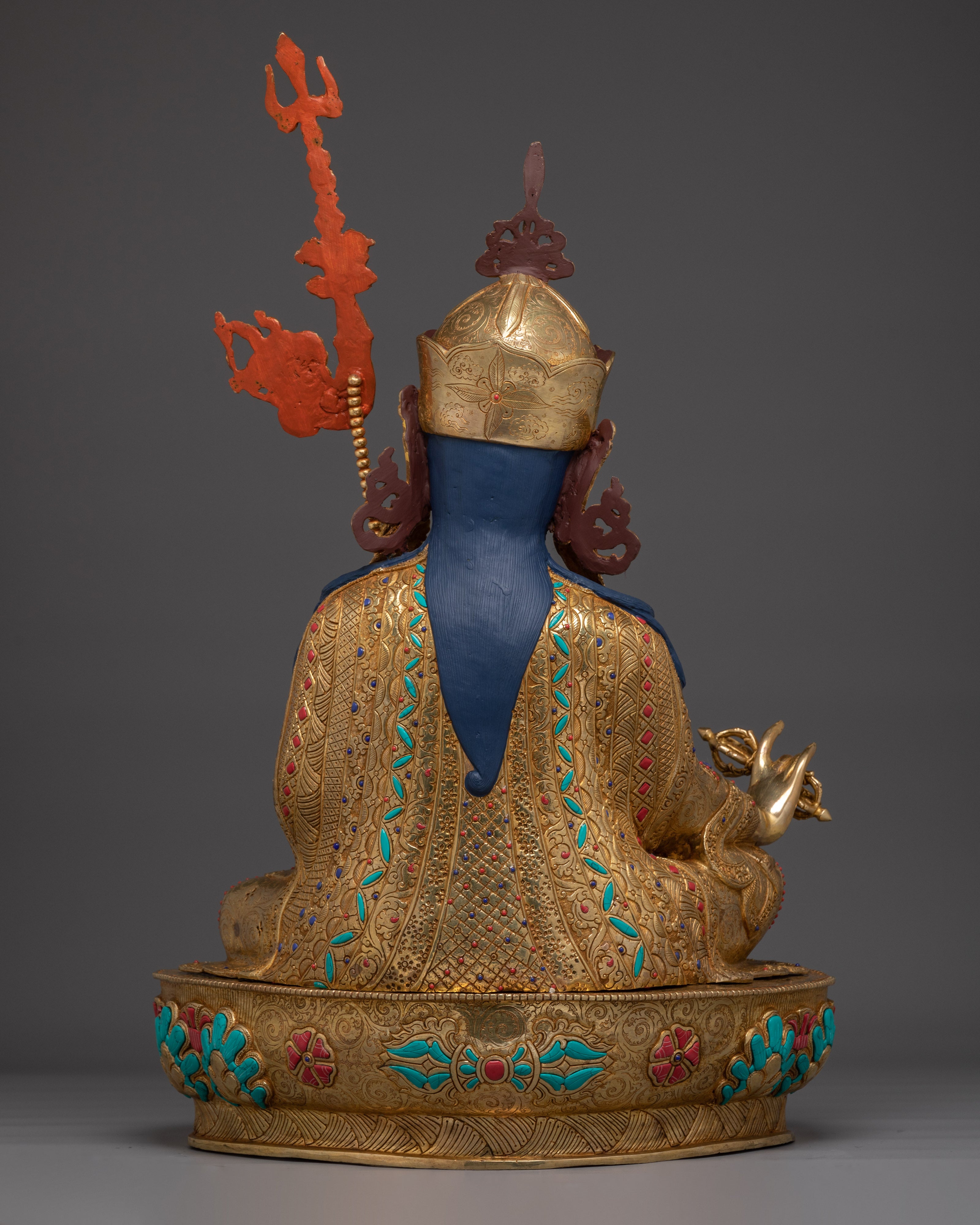 Vajrayana Teacher Guru Rinpoche Statue | Buddhist Master Sculpture