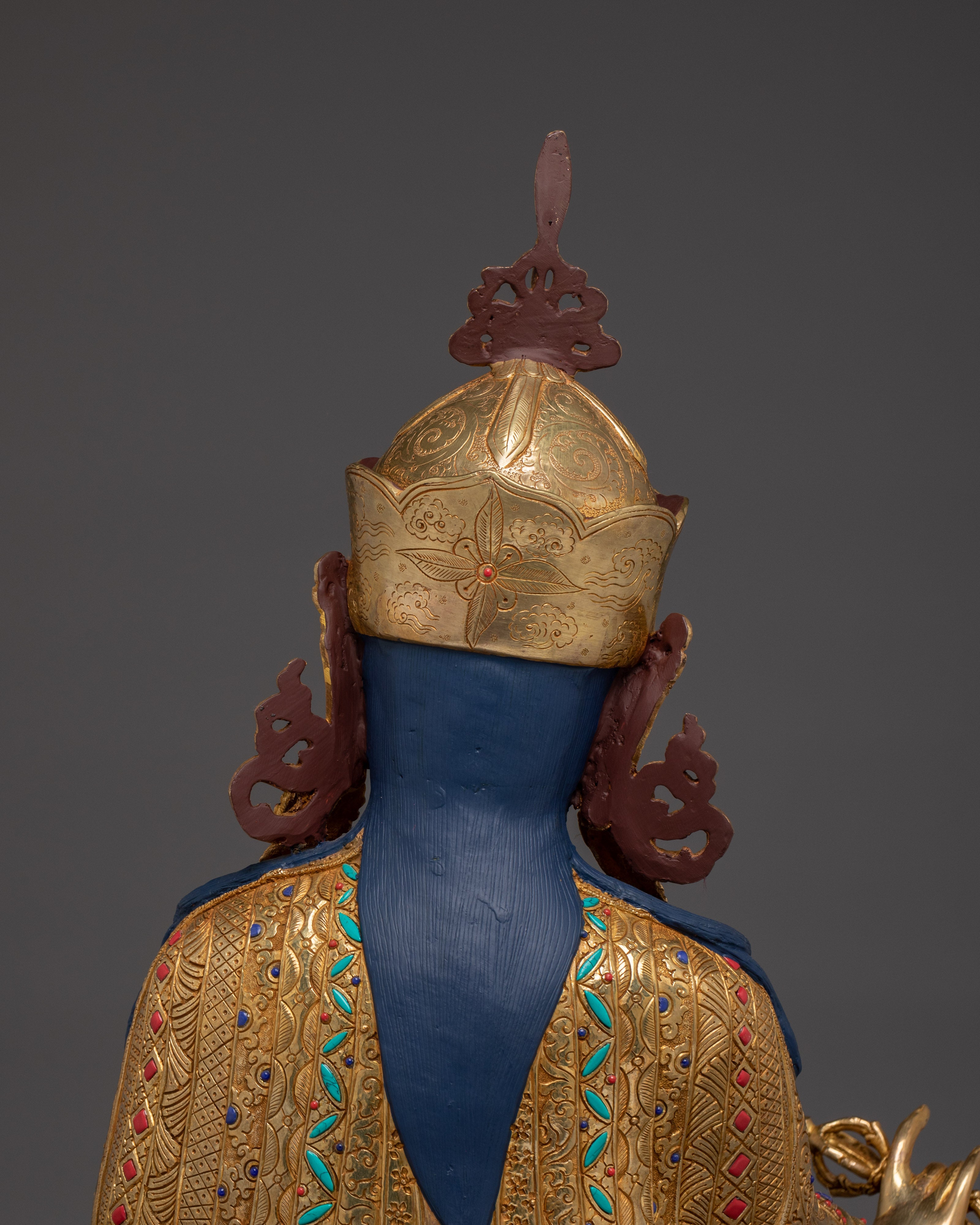 Vajrayana Teacher Guru Rinpoche Statue | Buddhist Master Sculpture