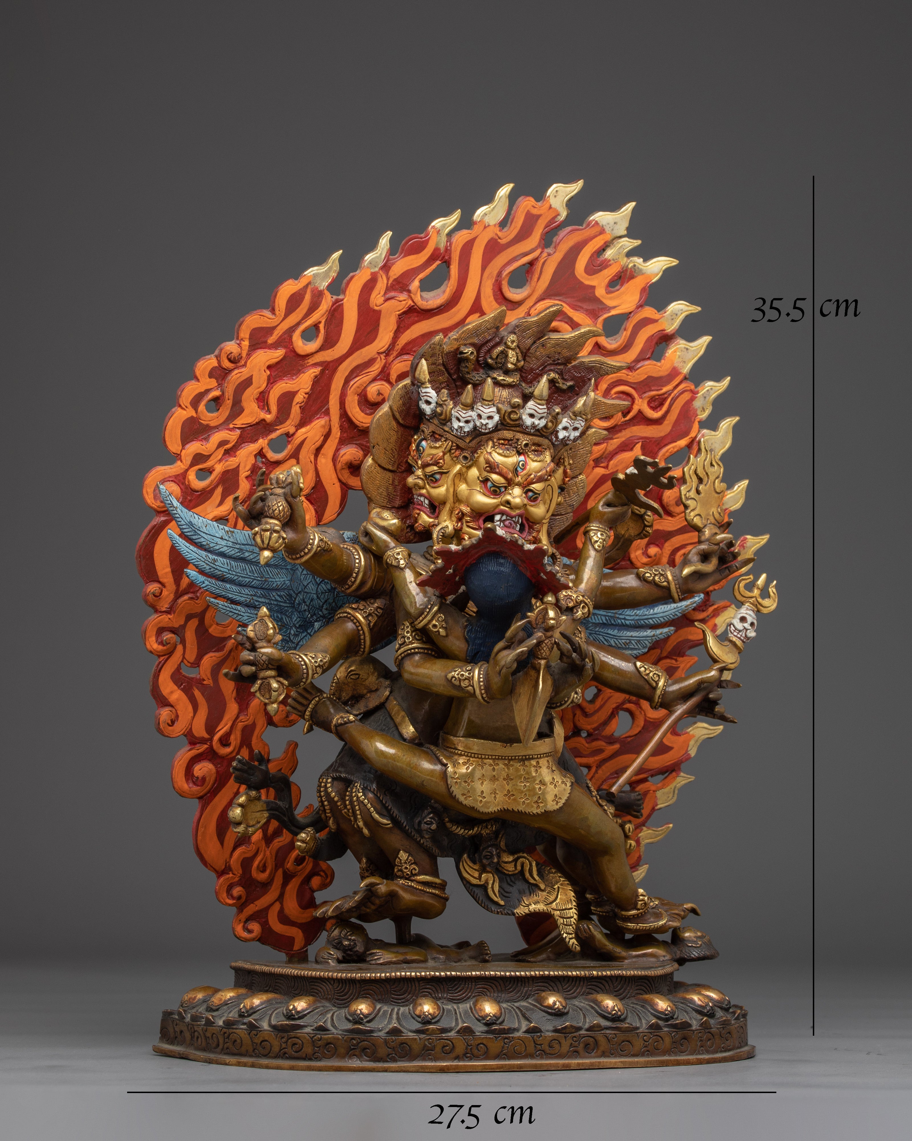 Vajrakilaya Statue 24K Gold Gilded