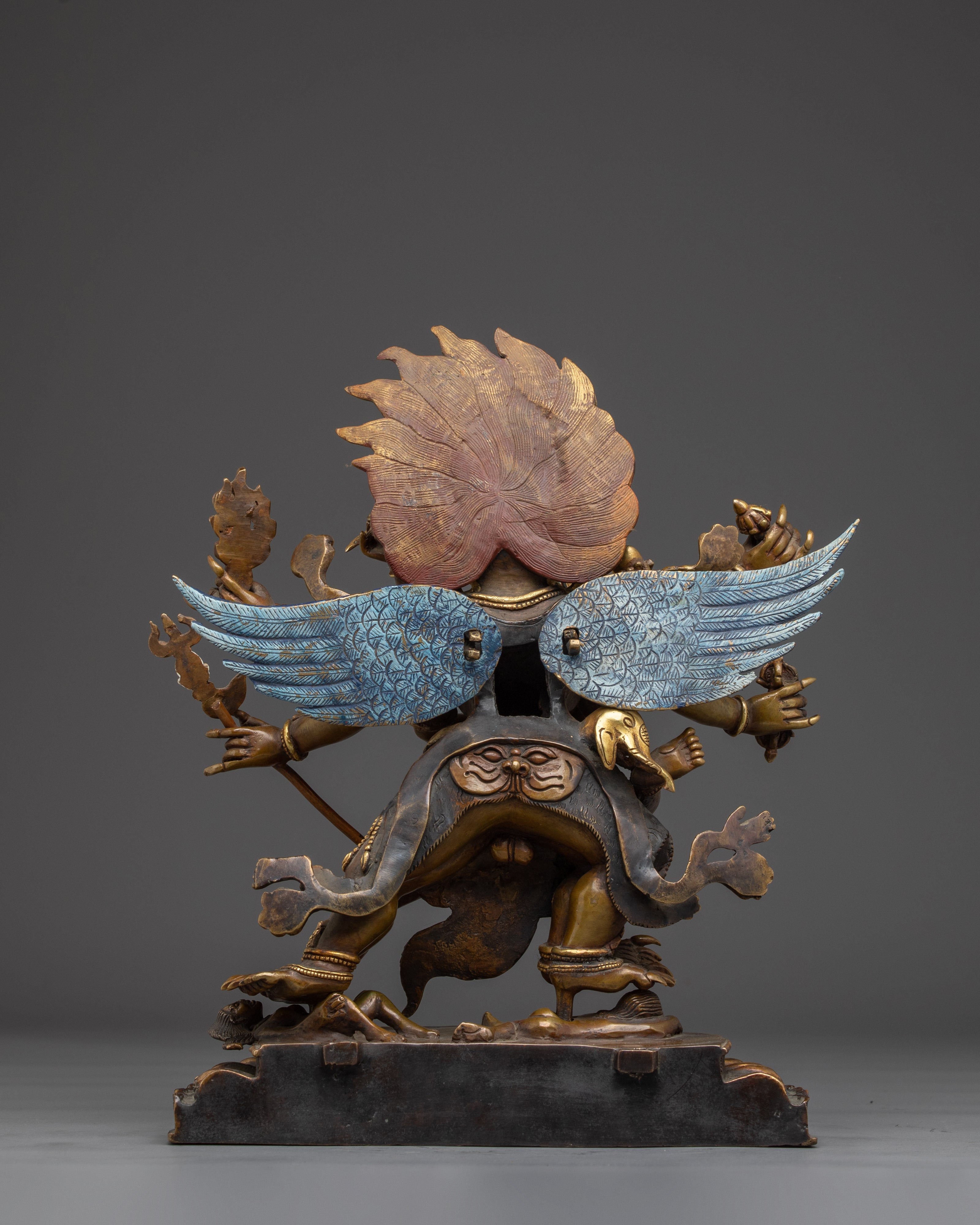 Vajrakilaya Statue 24K Gold Gilded | Obstacle Removal, and Energetic Protection