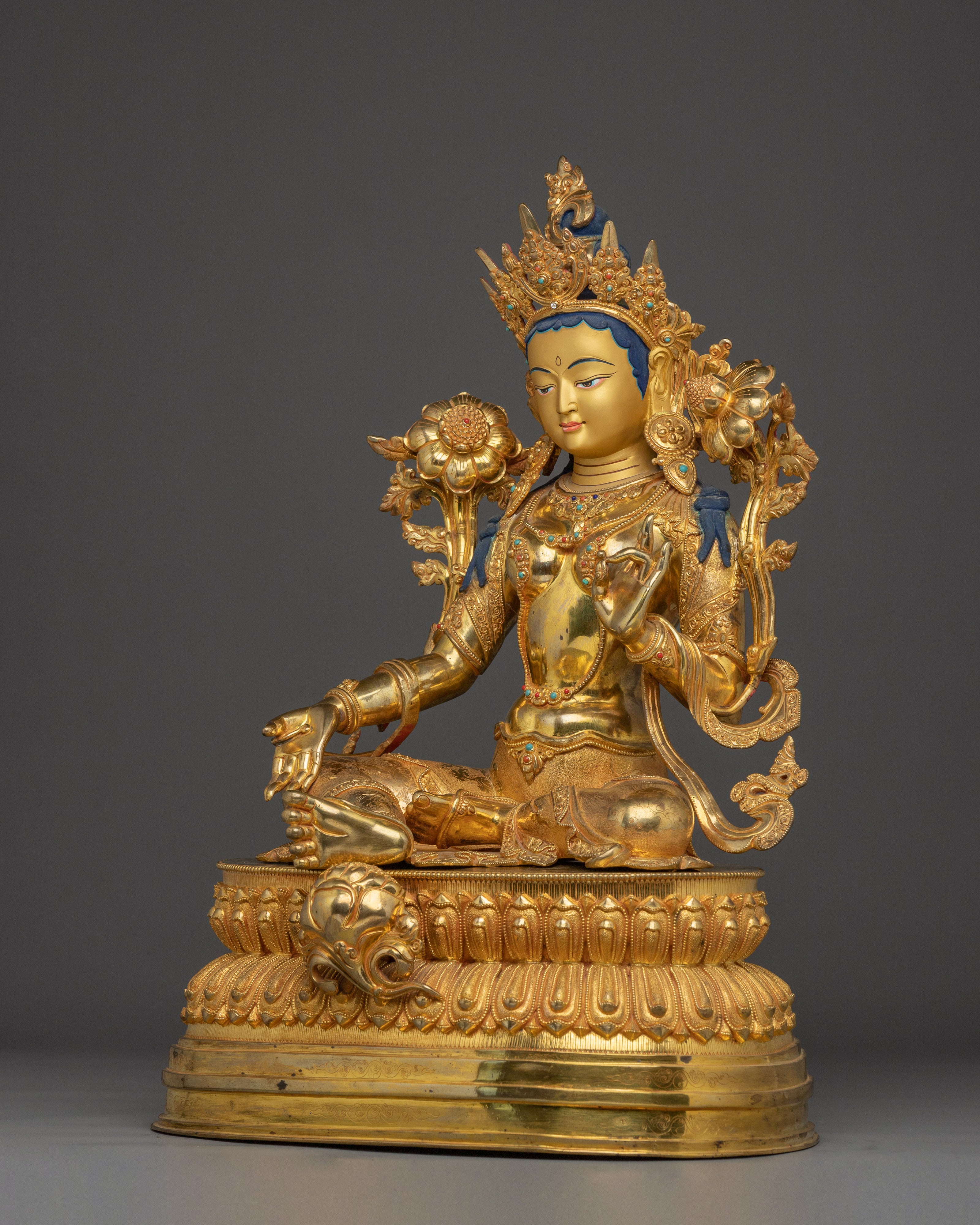 Swift Liberator Green Tara | Tibetan Female Deity