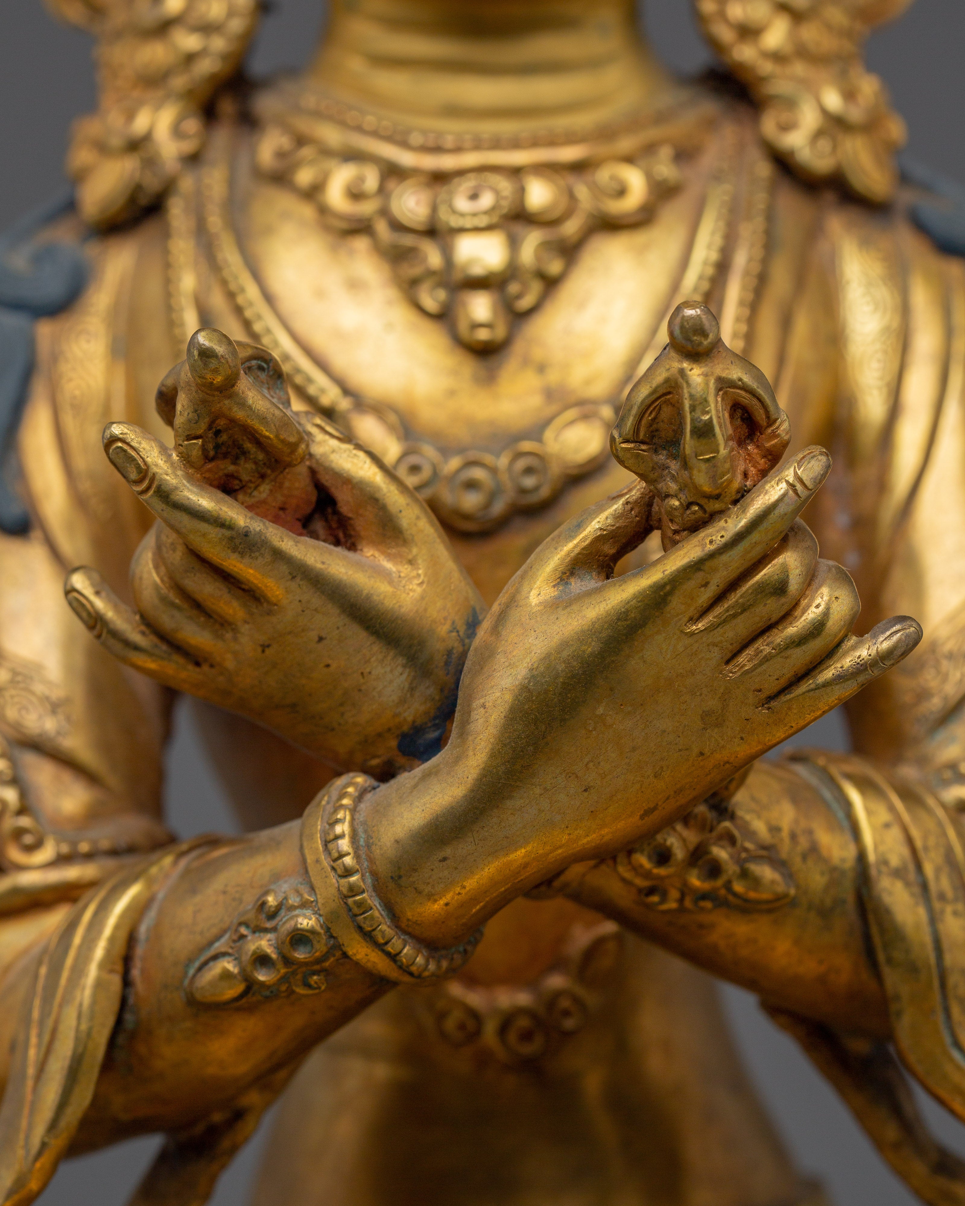 Golden Statue of Vajradhara | Primordial Buddha