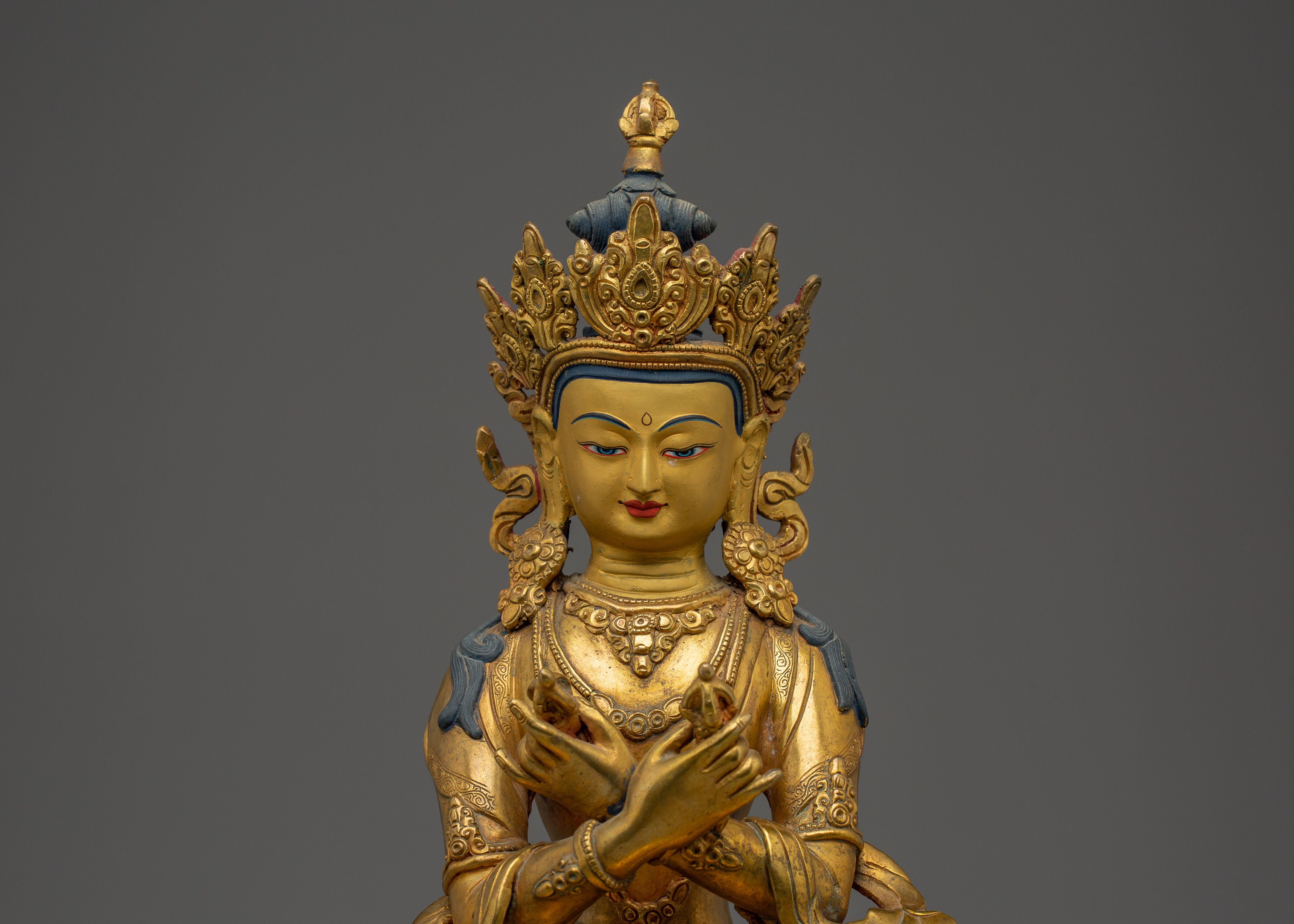 Golden Statue of Vajradhara | Primordial Buddha