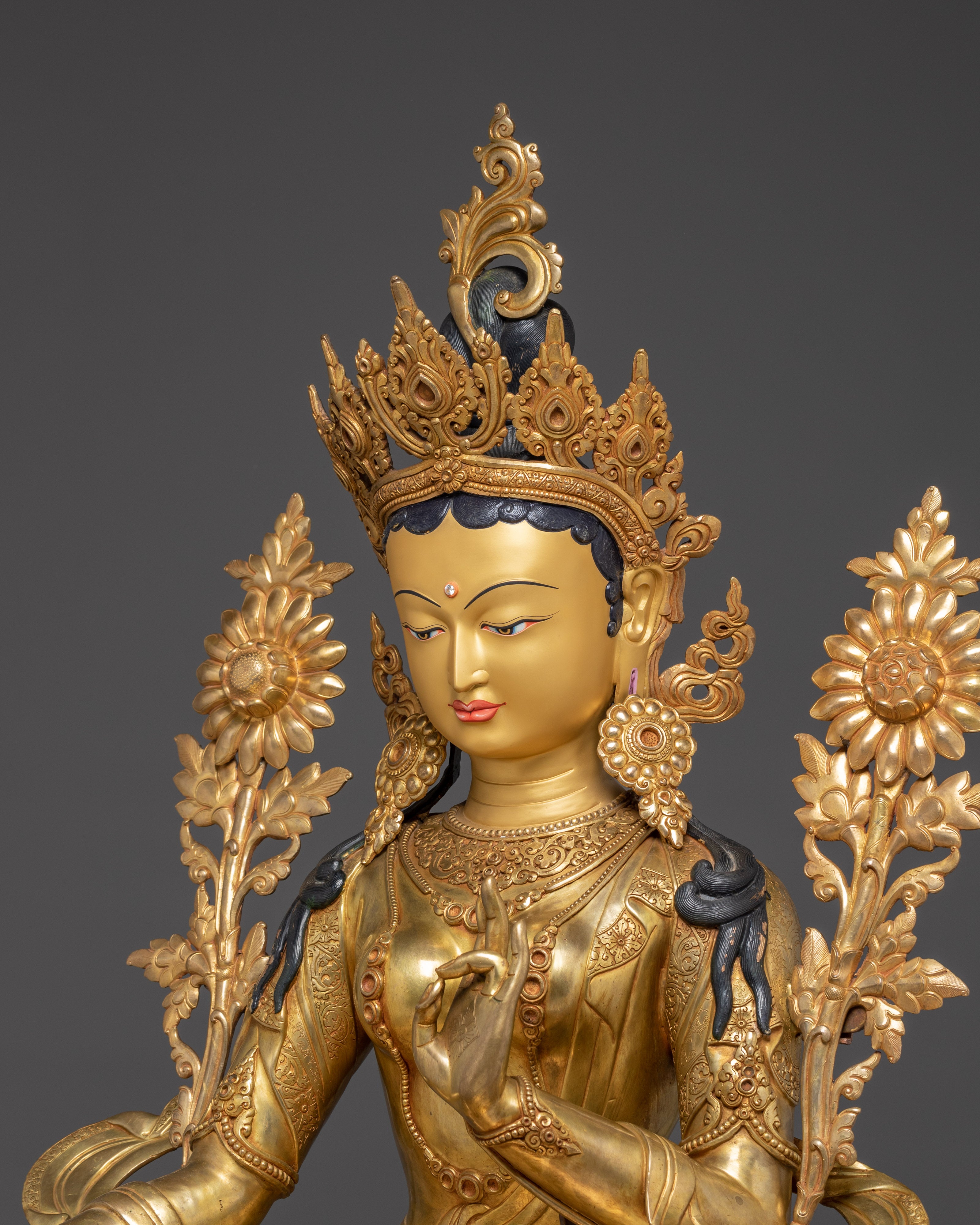 Radiant Statue of Green Tara | Shyama Tara - Mother of Liberation