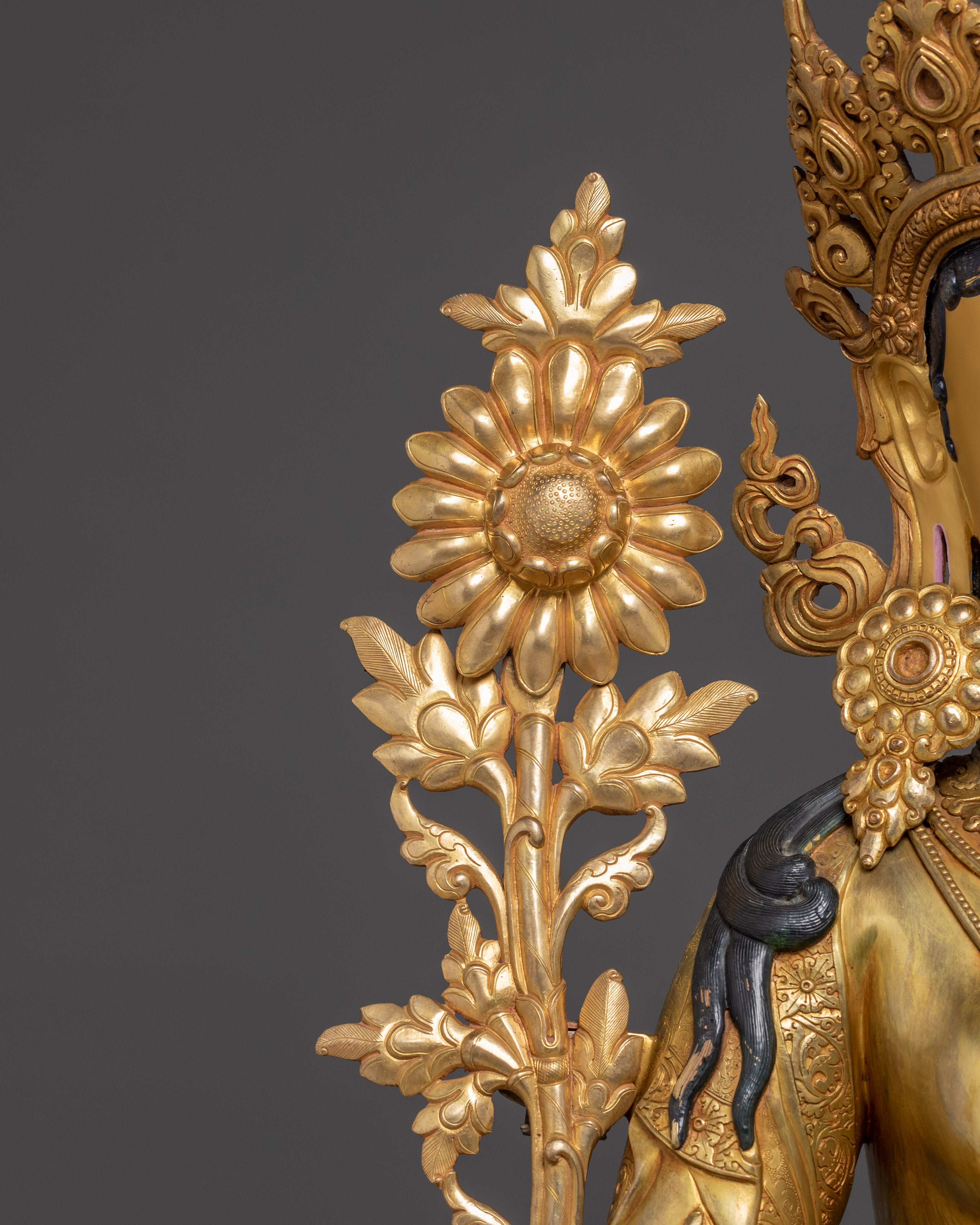 Radiant Statue of Green Tara | Shyama Tara - Mother of Liberation