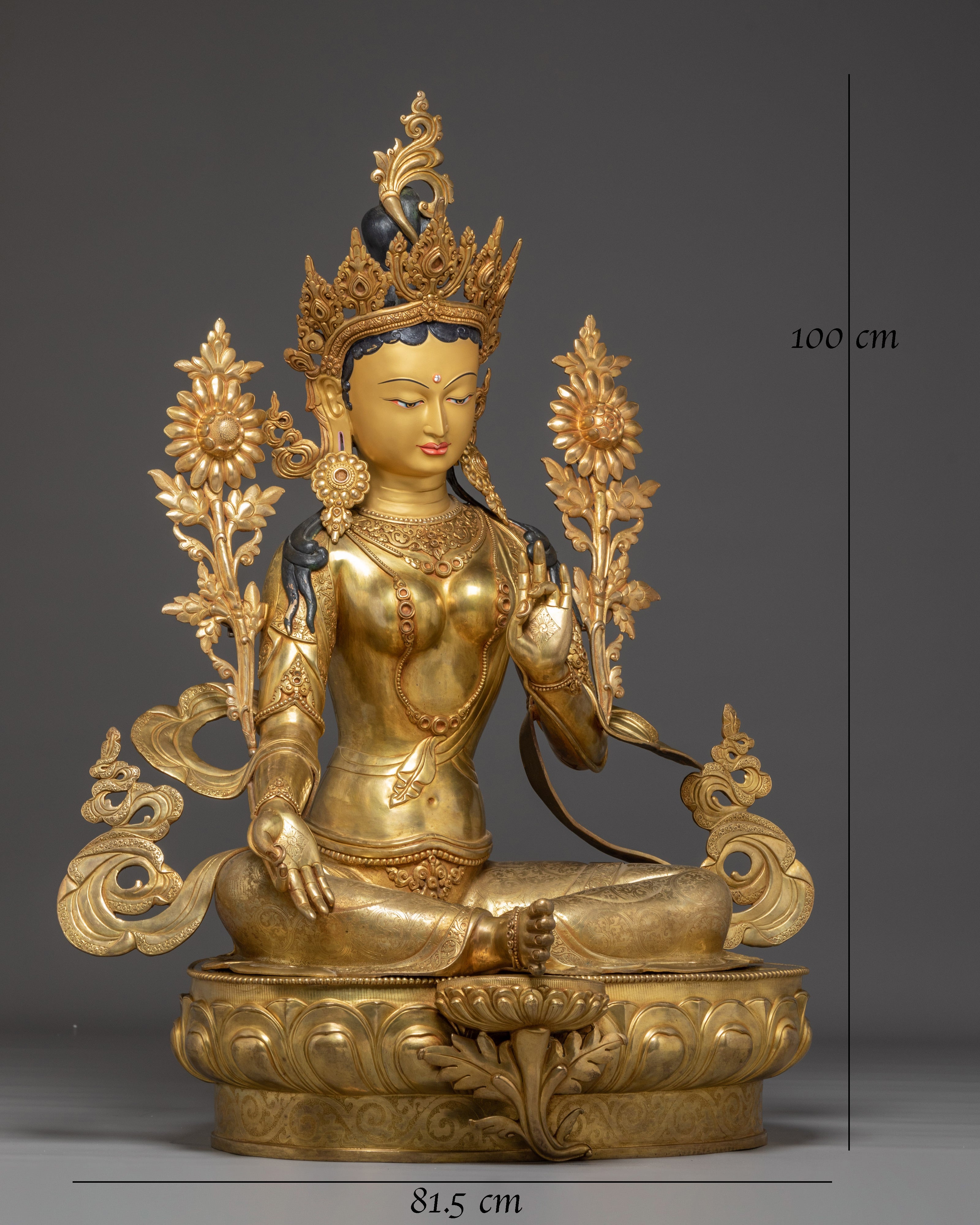 Radiant Statue of Green Tara