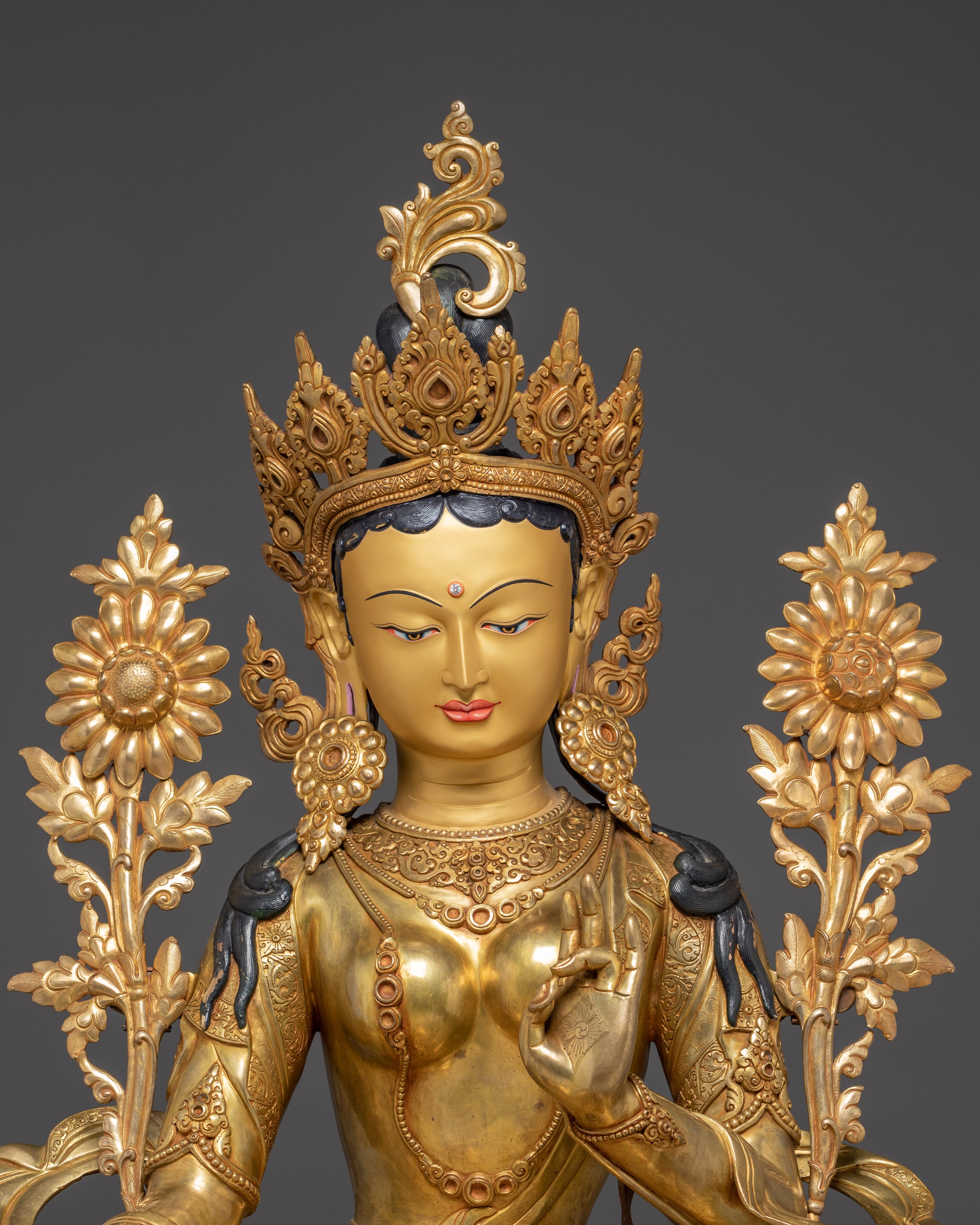 Radiant Statue of Green Tara | Shyama Tara - Mother of Liberation
