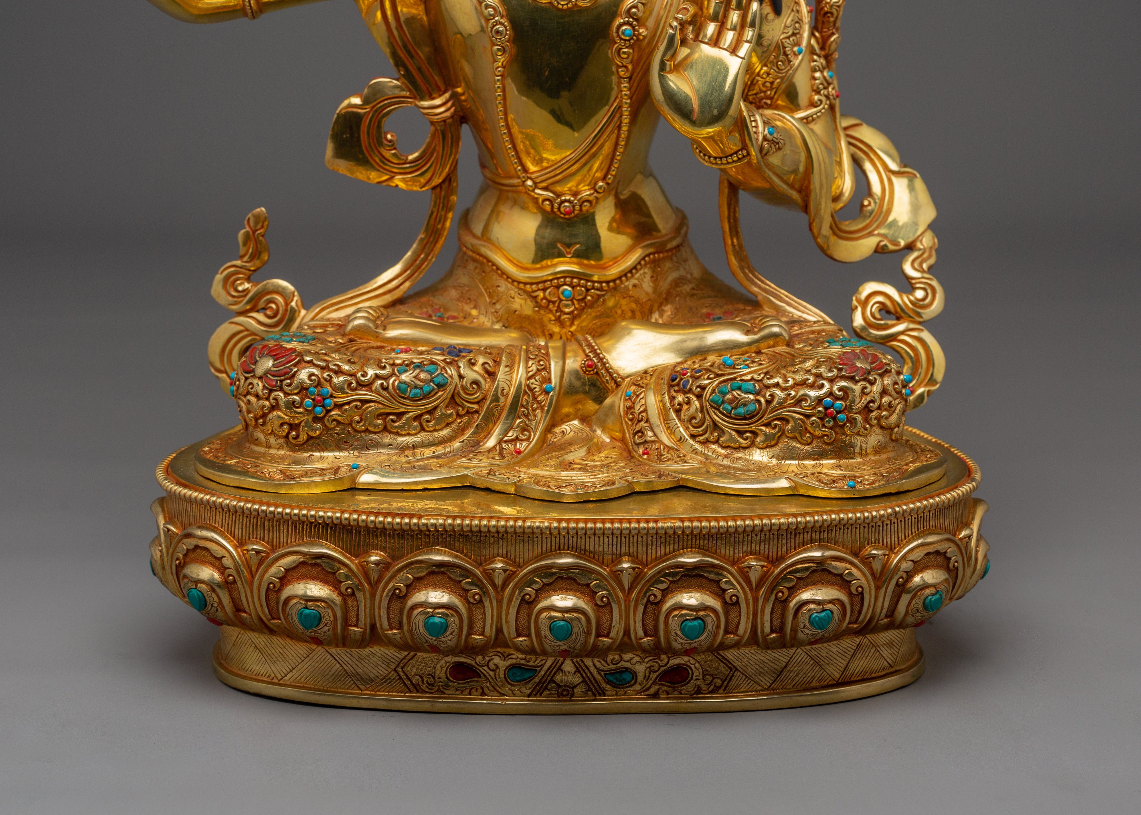 Dharma Protector Manjushri Sculpture | Bodhisattva of Knowledge