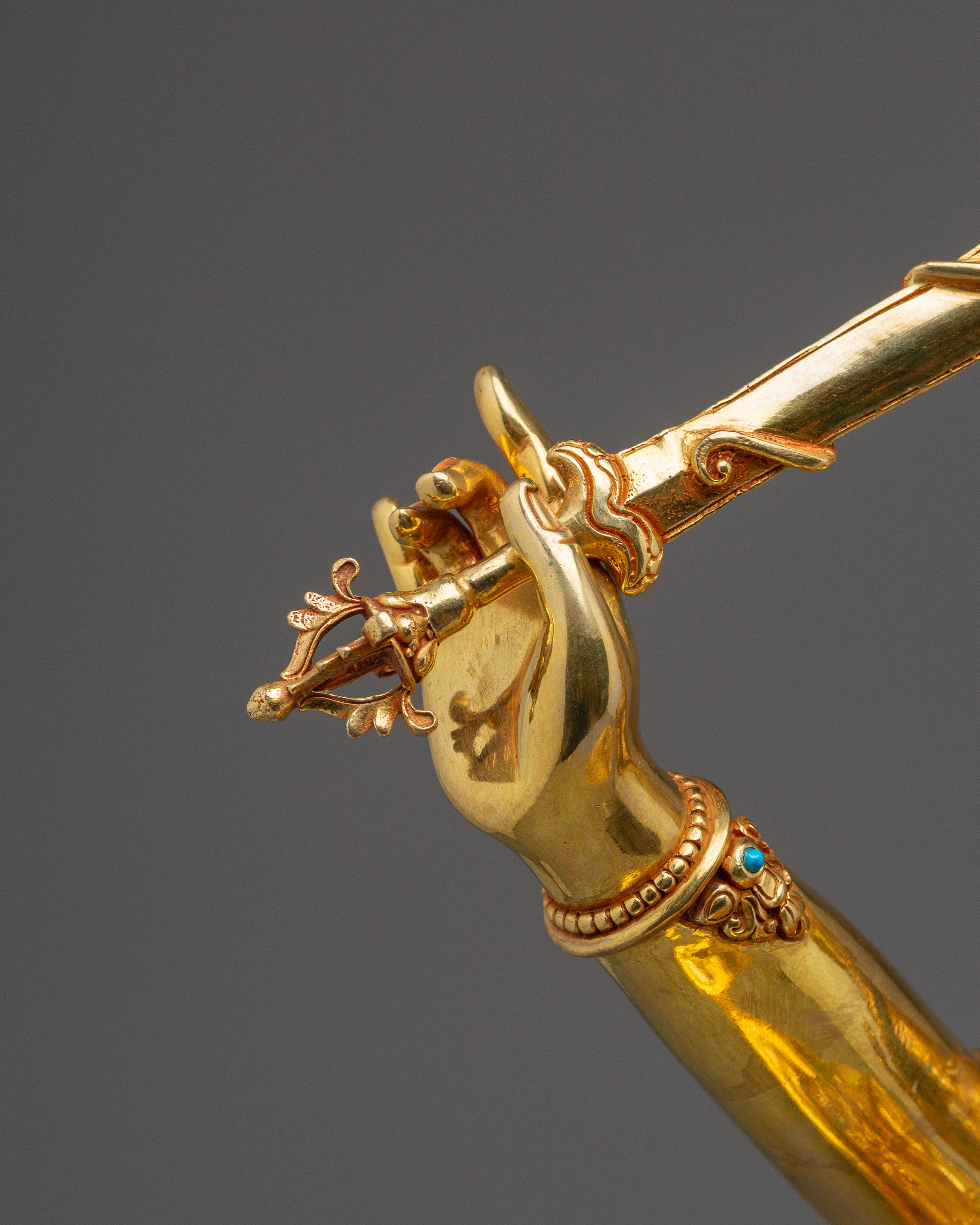 Dharma Protector Manjushri Sculpture | Bodhisattva of Knowledge