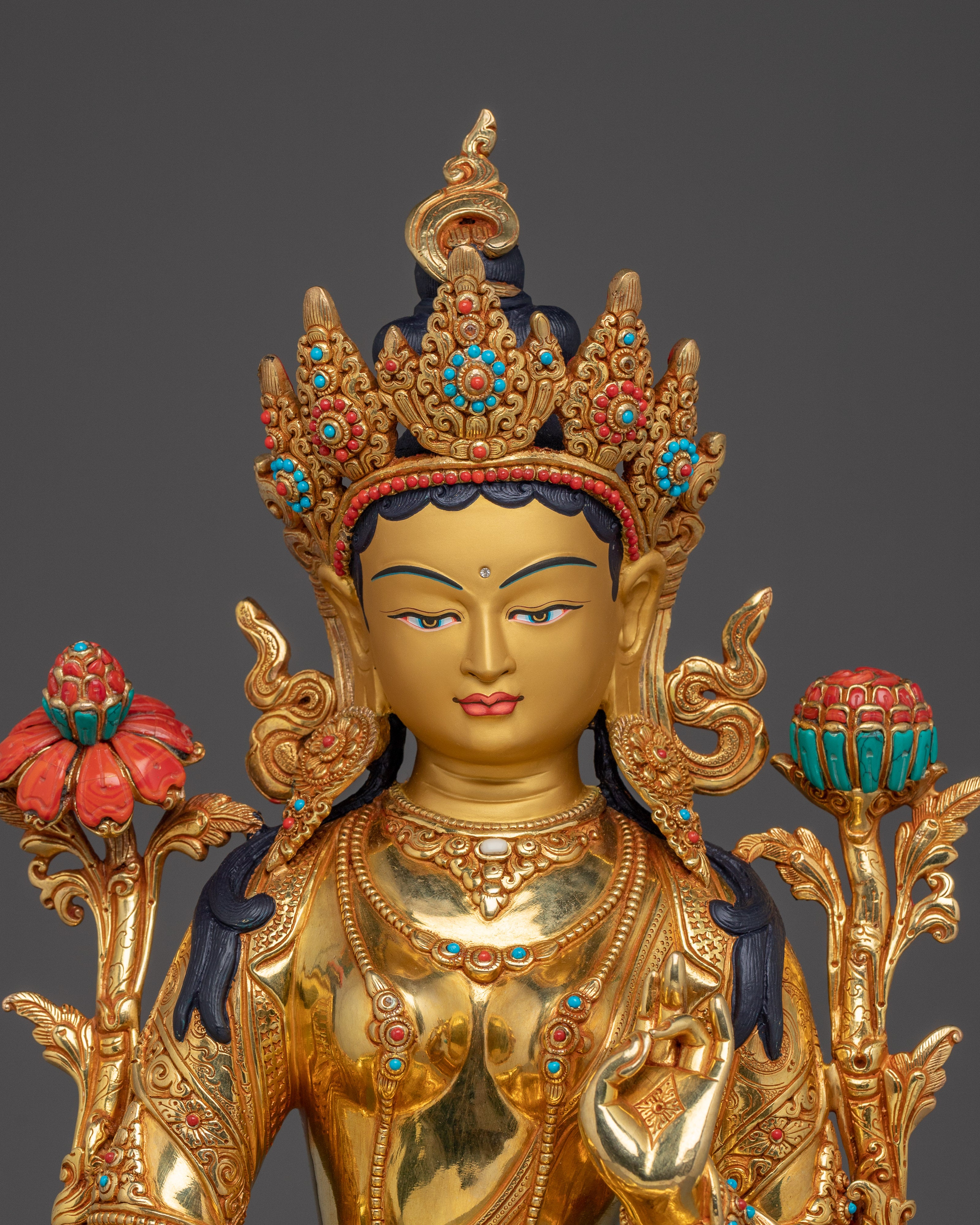 Protector Goddess Green Tara Figurine | Mother of All Buddhas