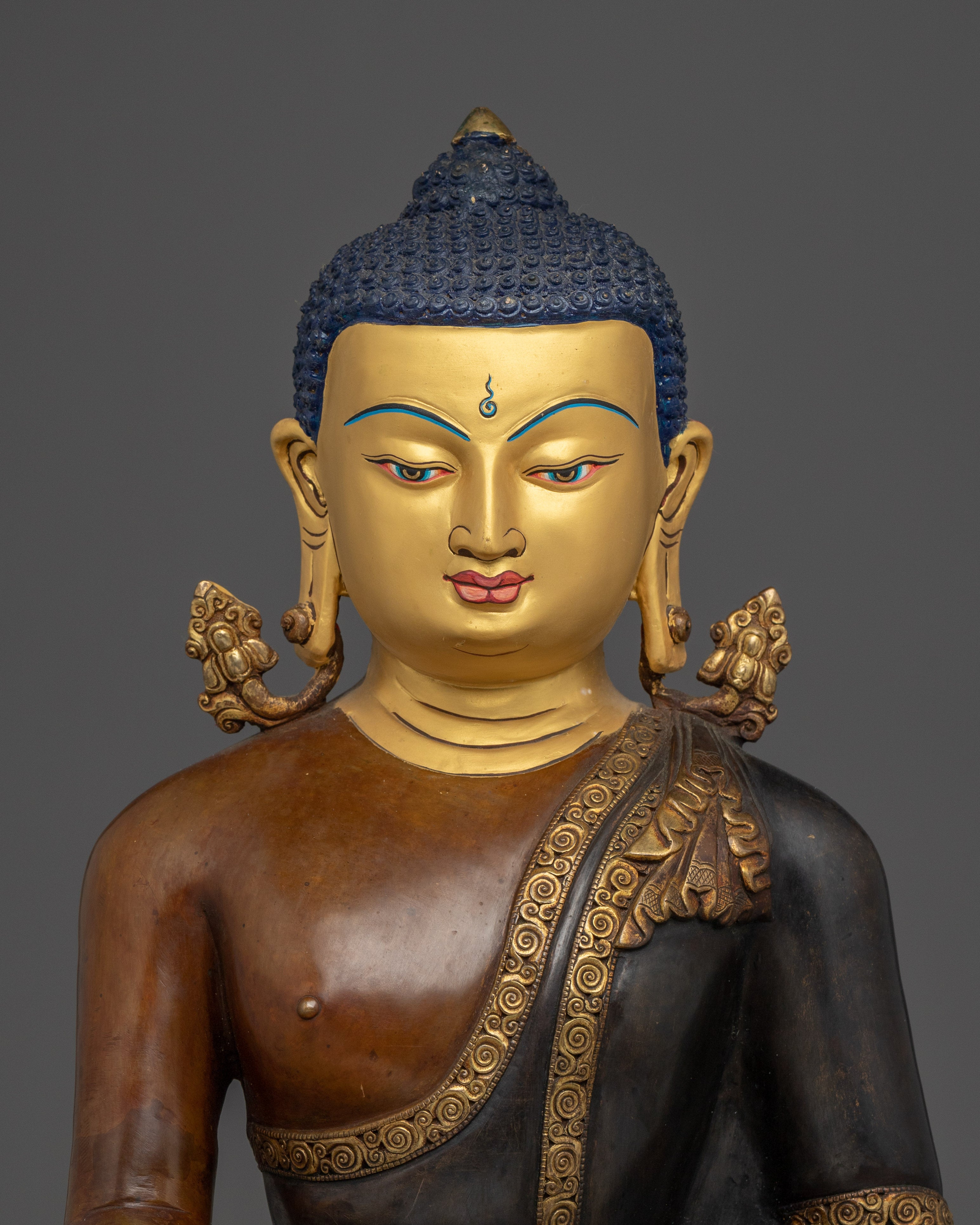 Copper Sculpture Shakyamuni Buddha Statue | Enlightenment Home Art