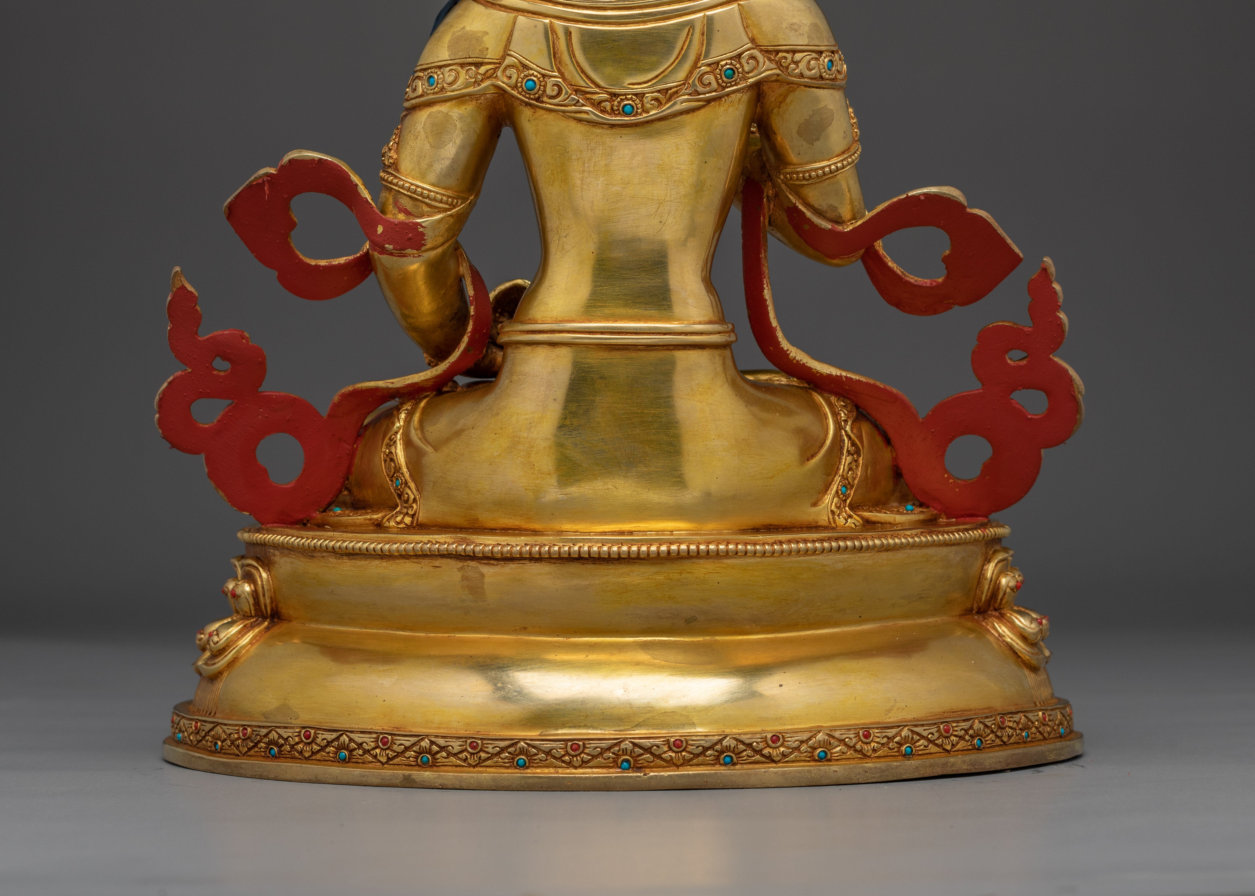 Vajrasattva statue in Gold and Copper | Buddhist Deity of Purification