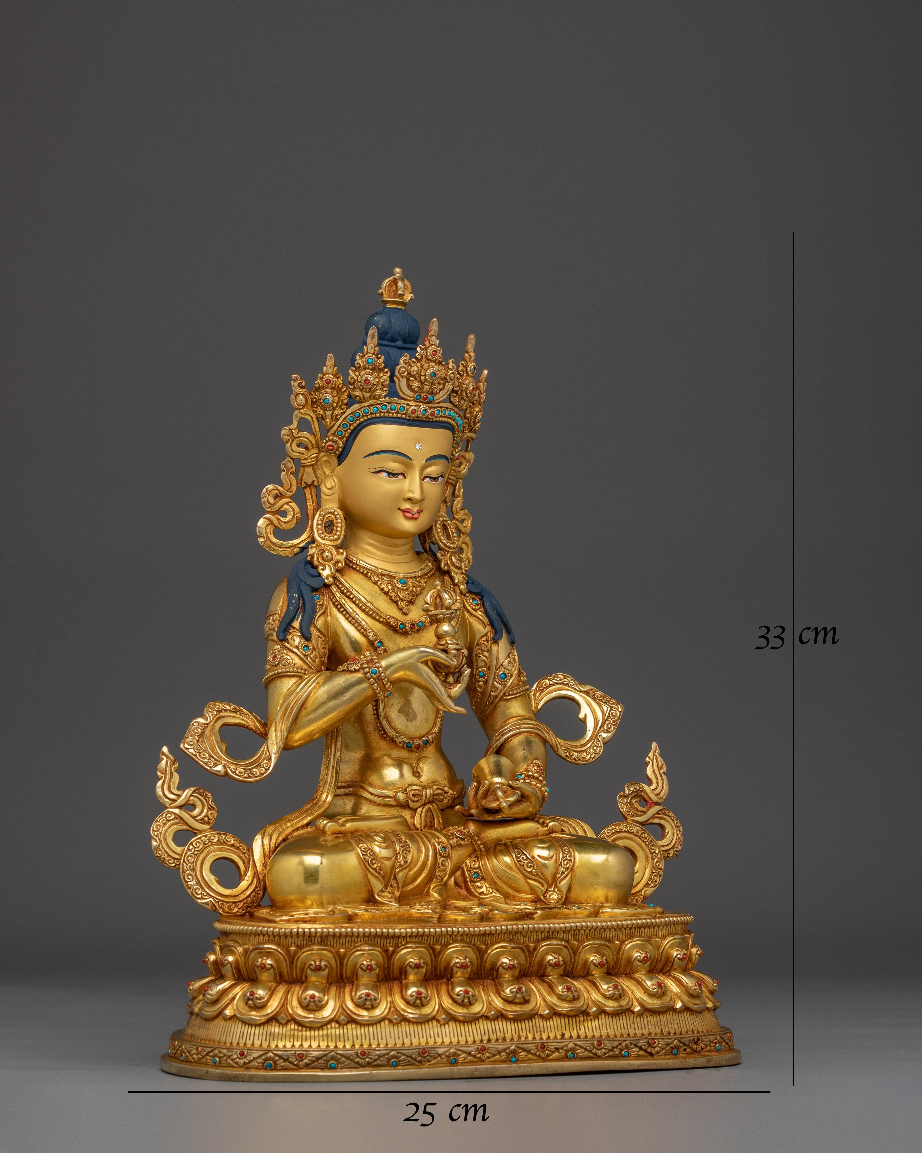 Vajrasattva statue in Gold and Copper