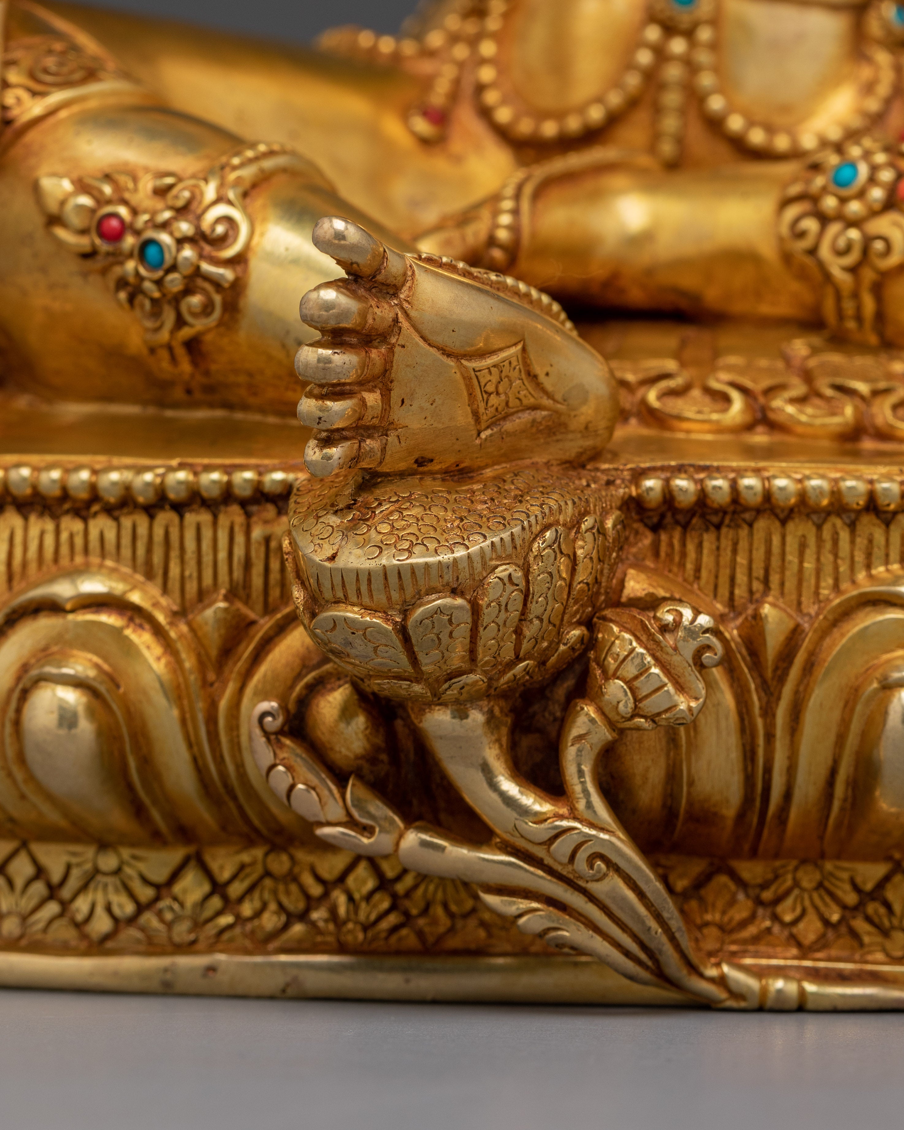 Divine Feminine Green Tara Goddess Sculpture | Deity for Protection