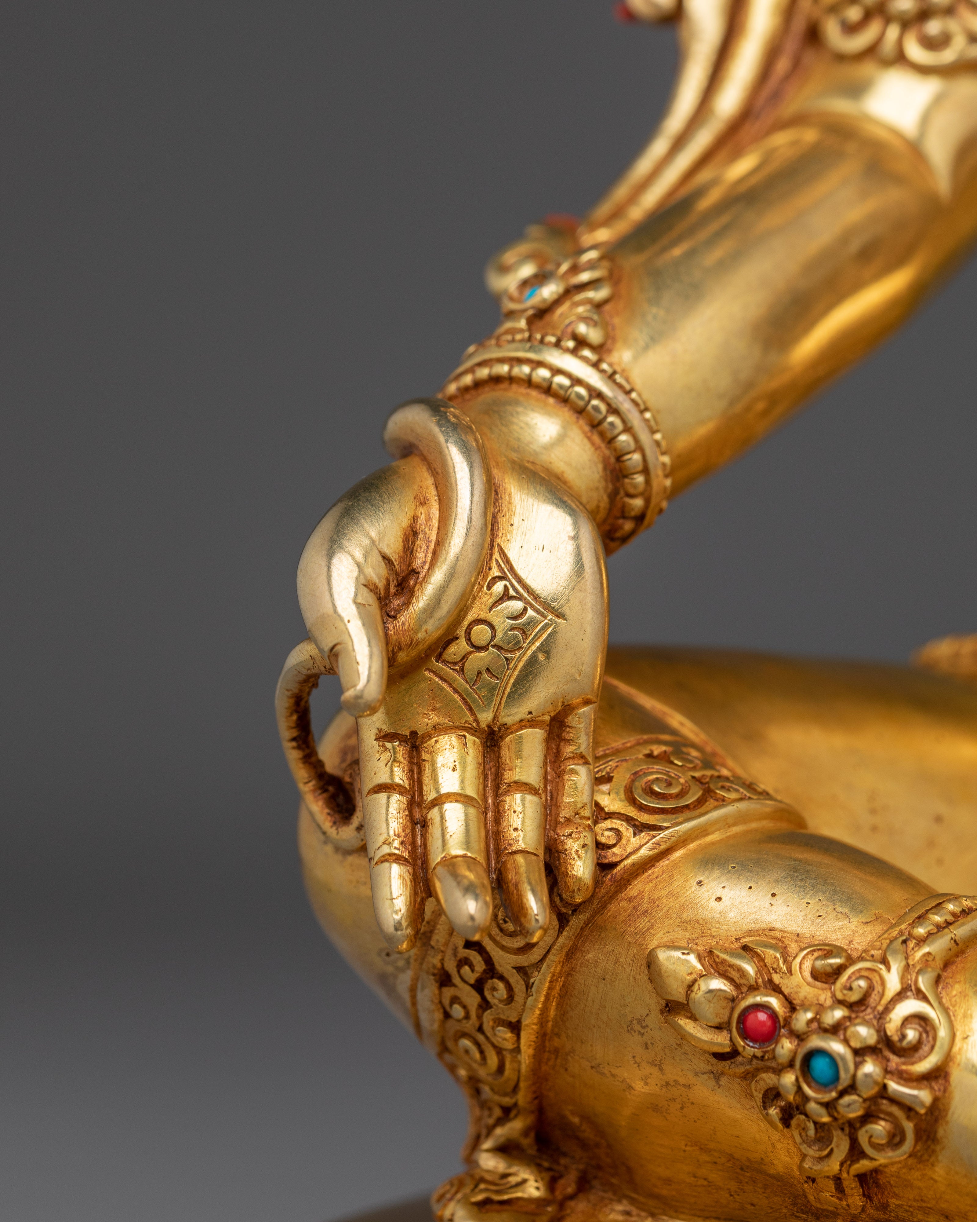 Divine Feminine Green Tara Goddess Sculpture | Deity for Protection