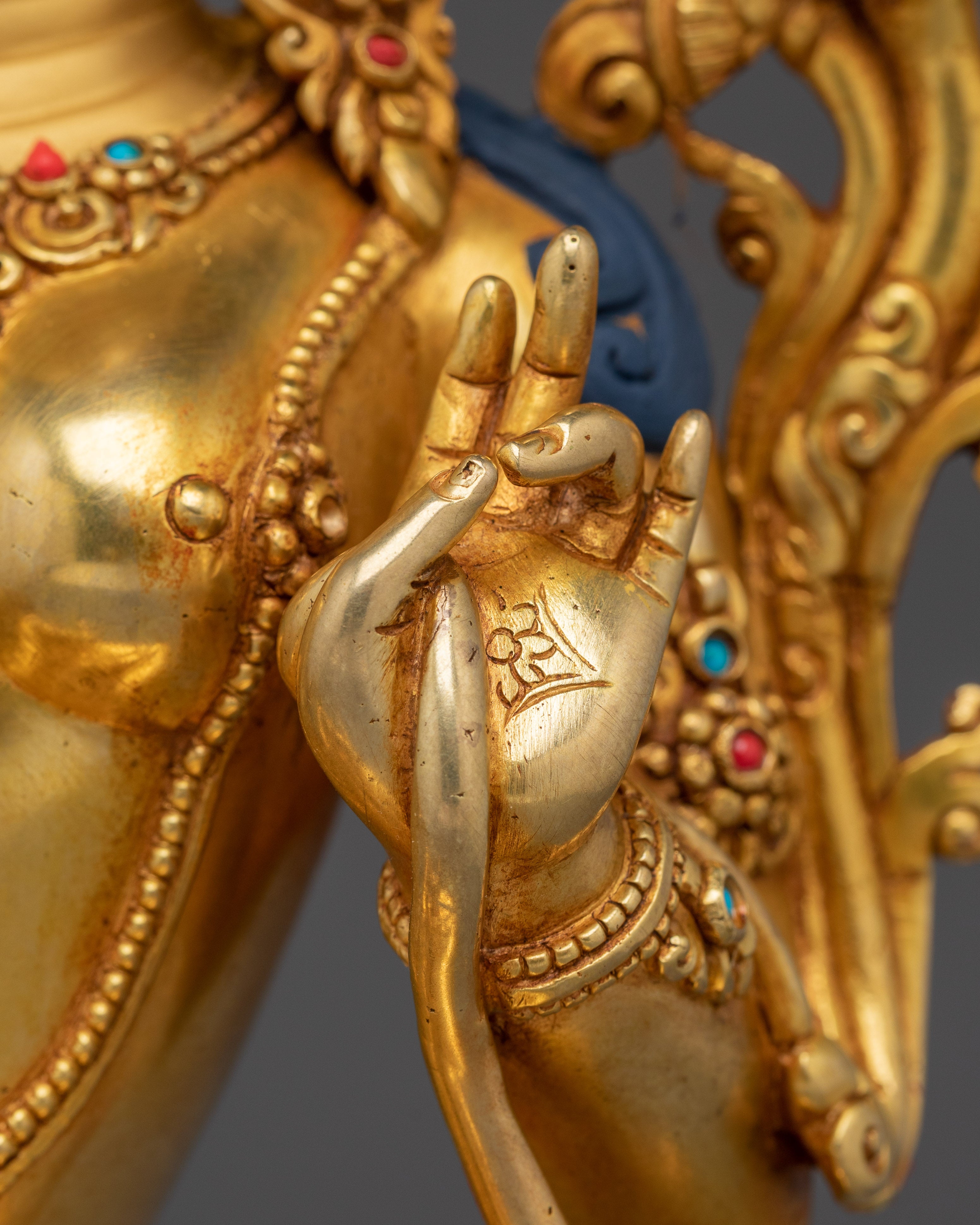 Divine Feminine Green Tara Goddess Sculpture | Deity for Protection