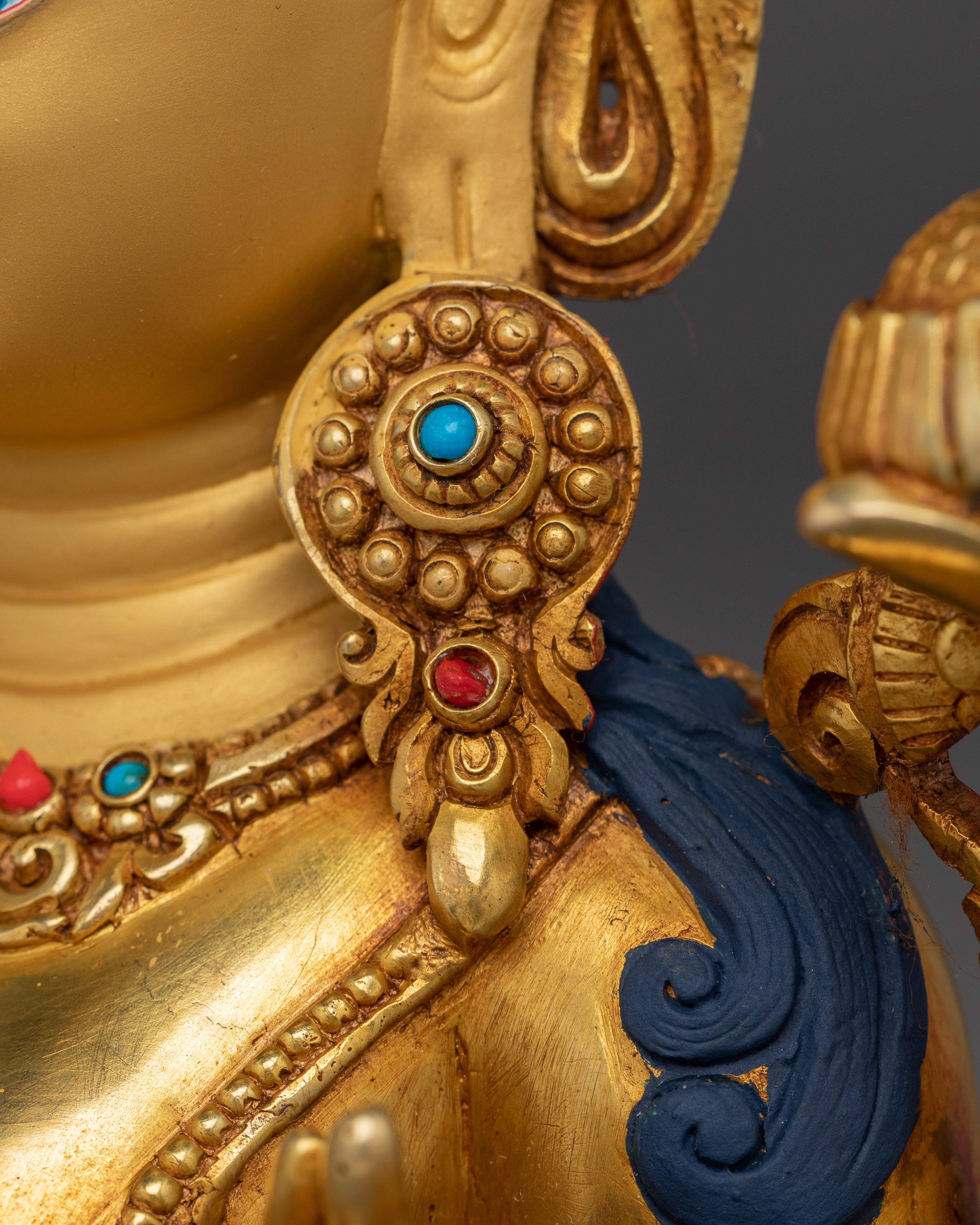 Divine Feminine Green Tara Goddess Sculpture | Deity for Protection