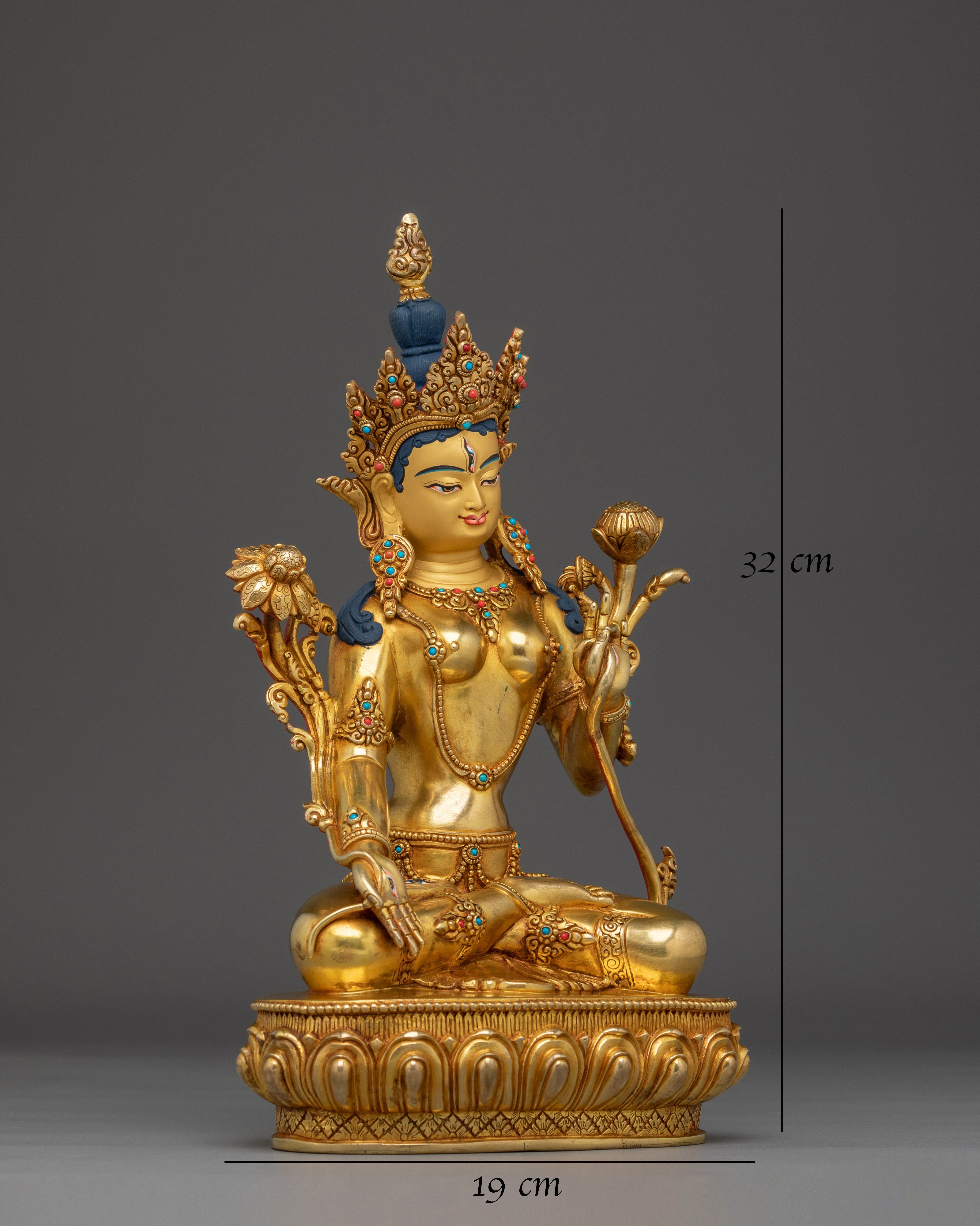 White Tara Divine Protector and Healer Statue