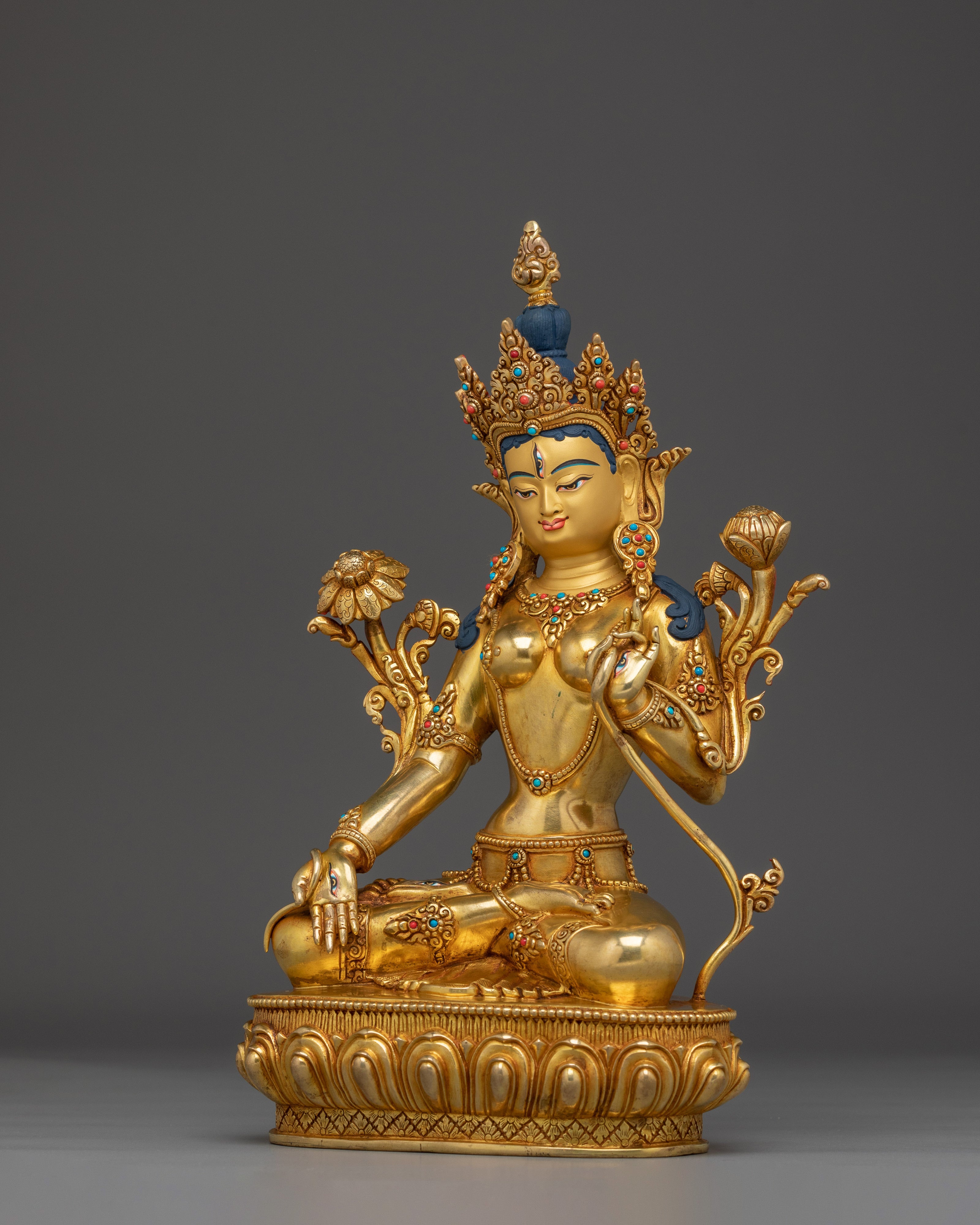 White Tara Divine Protector and Healer Statue | Enlightened Compassion