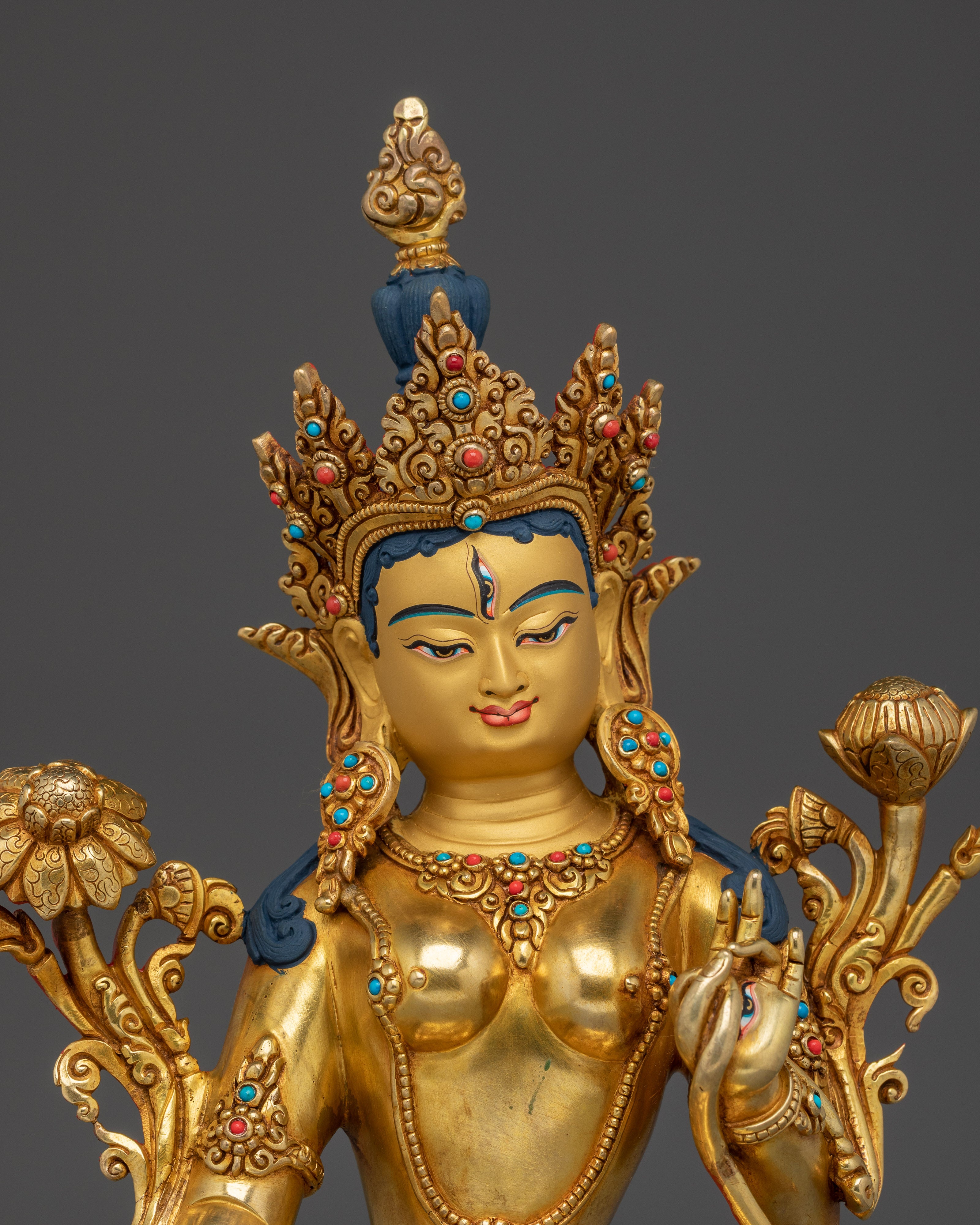 White Tara Divine Protector and Healer Statue | Enlightened Compassion