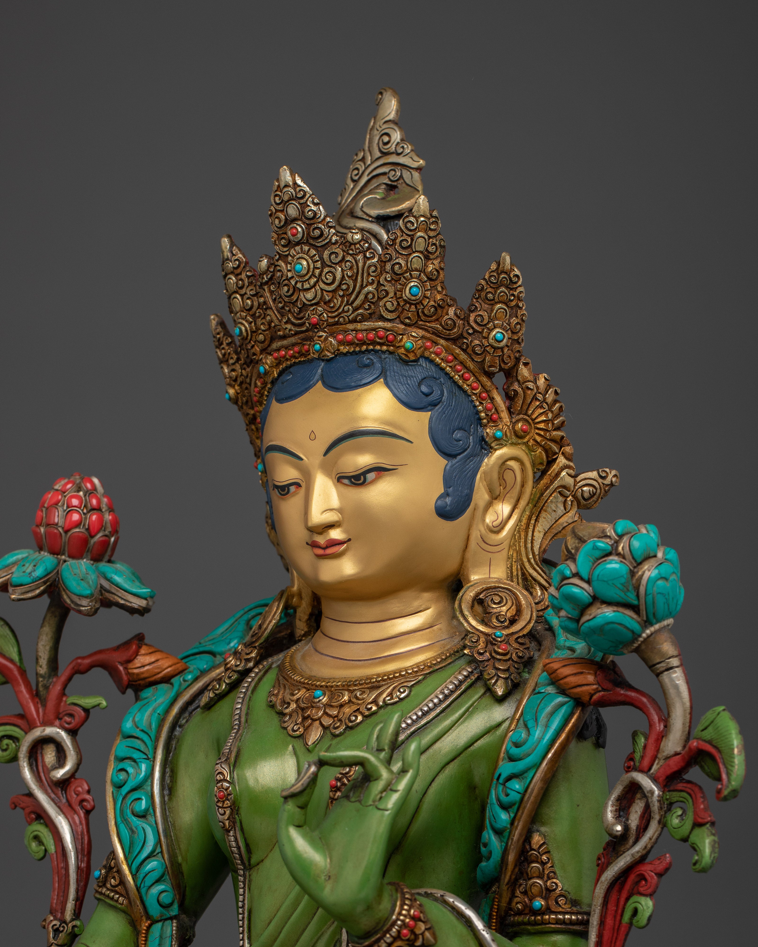 Himalayan Handmade Shyama Tara Statue | Mother of Liberaton