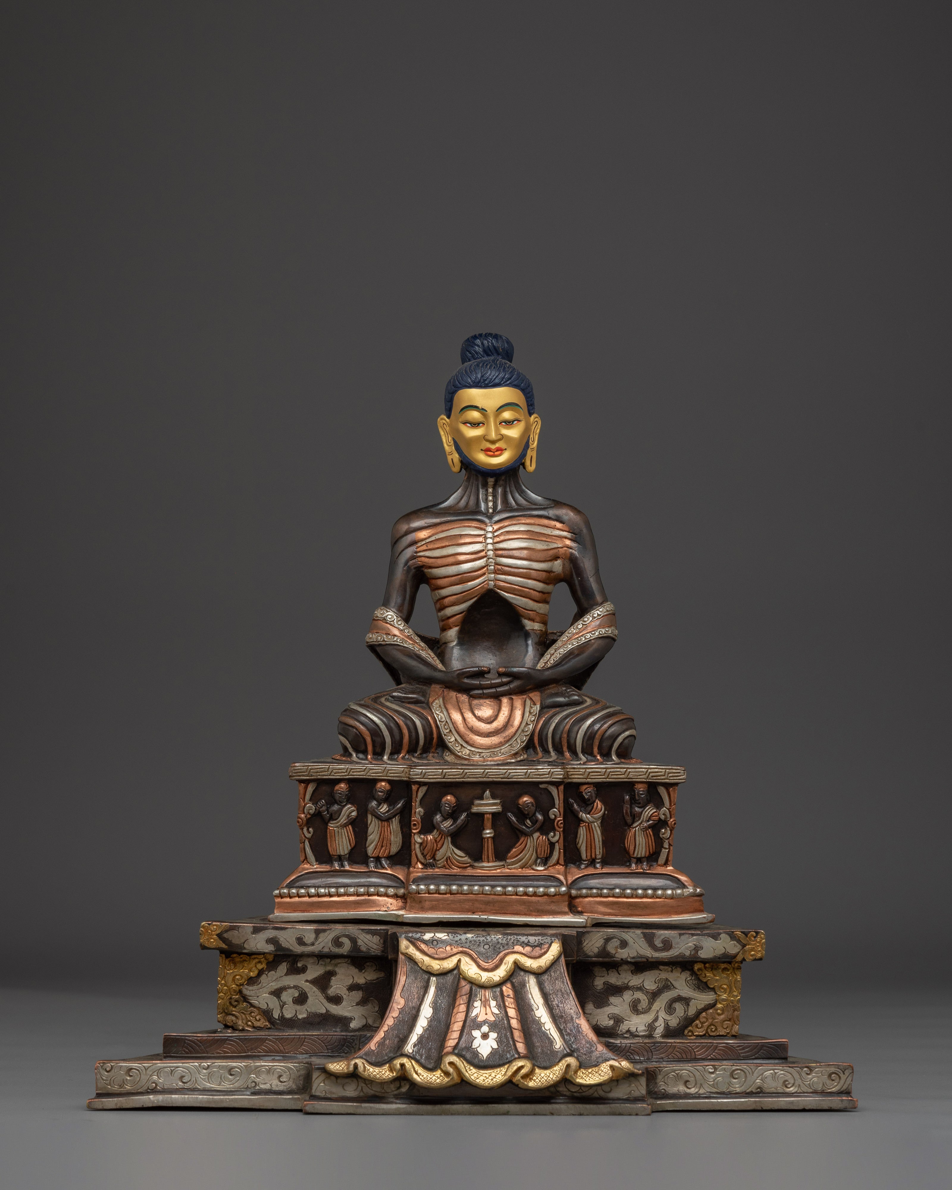 Fasting Buddha with Throne | Path to Enlightenment