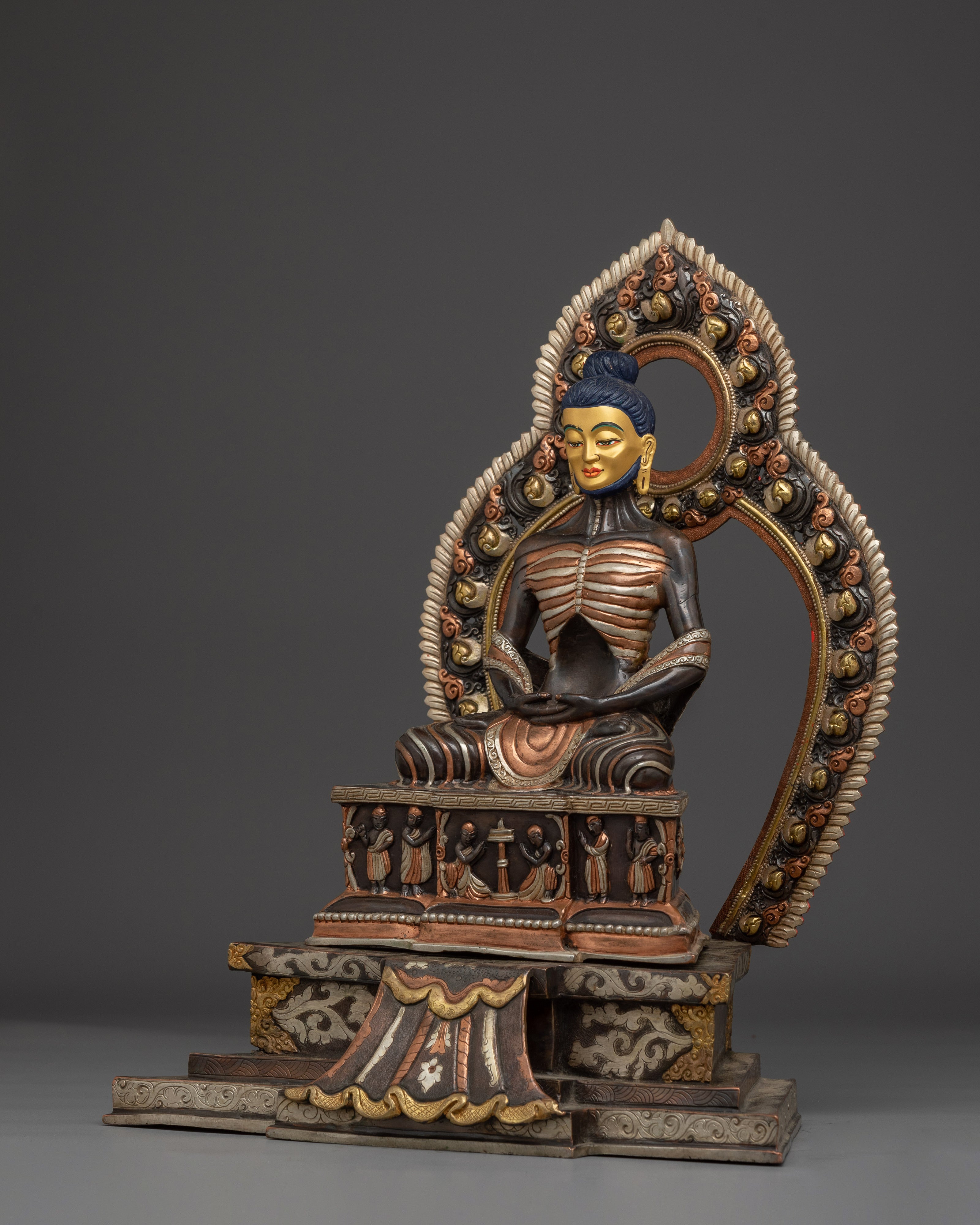 Fasting Buddha with Throne | Path to Enlightenment