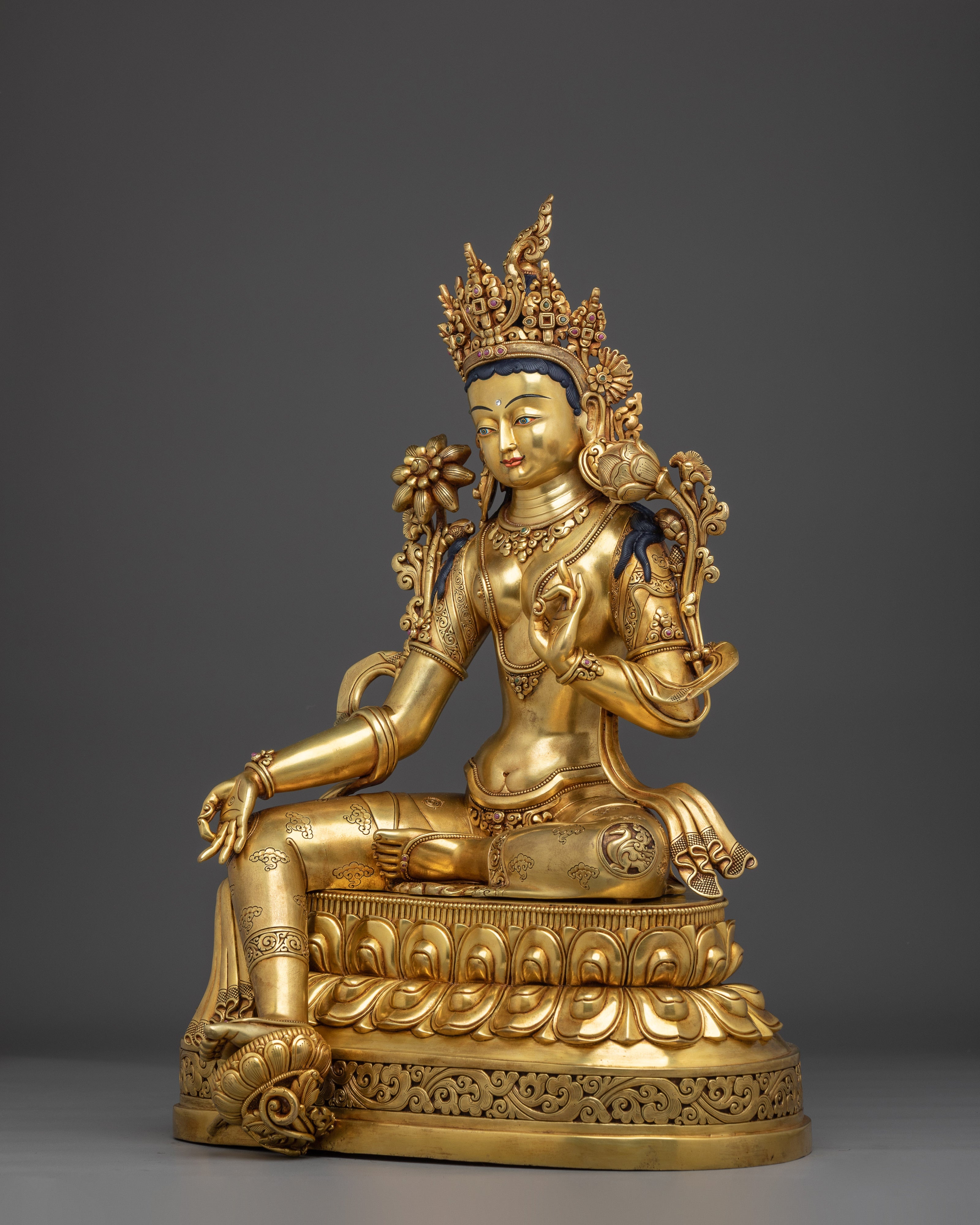 Green Tara Statue Goddess of Compassion | Healing and Protection Deity