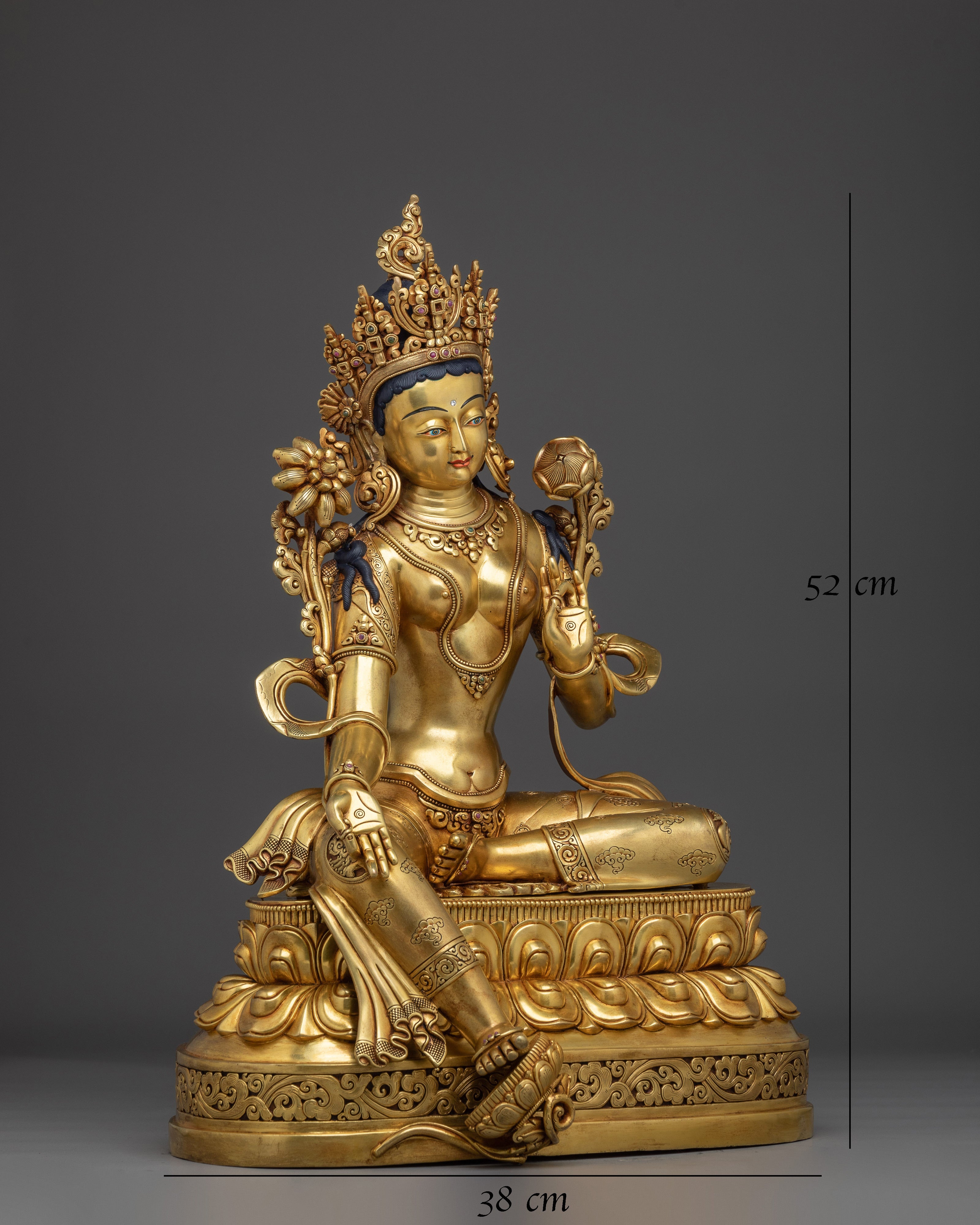 Green Tara Statue Goddess of Compassion
