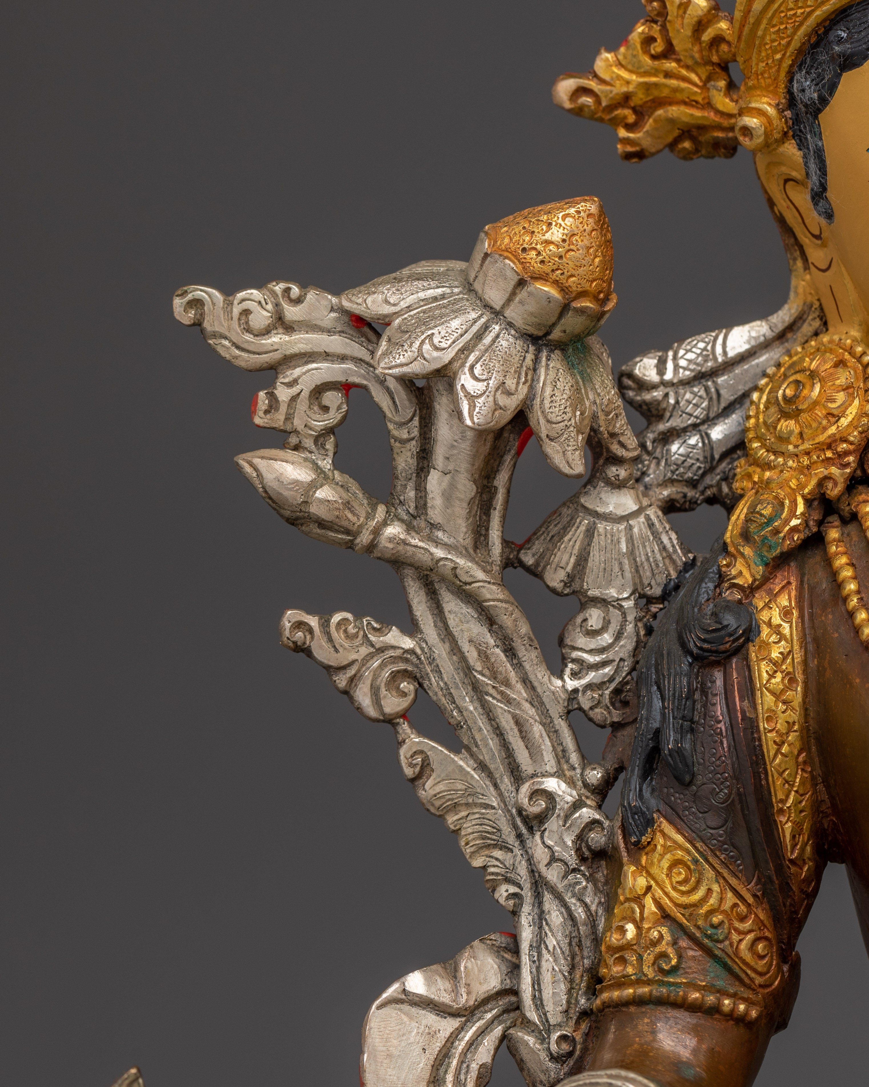 Handmade Nepalese Art of White Tara | Compassionate Protector