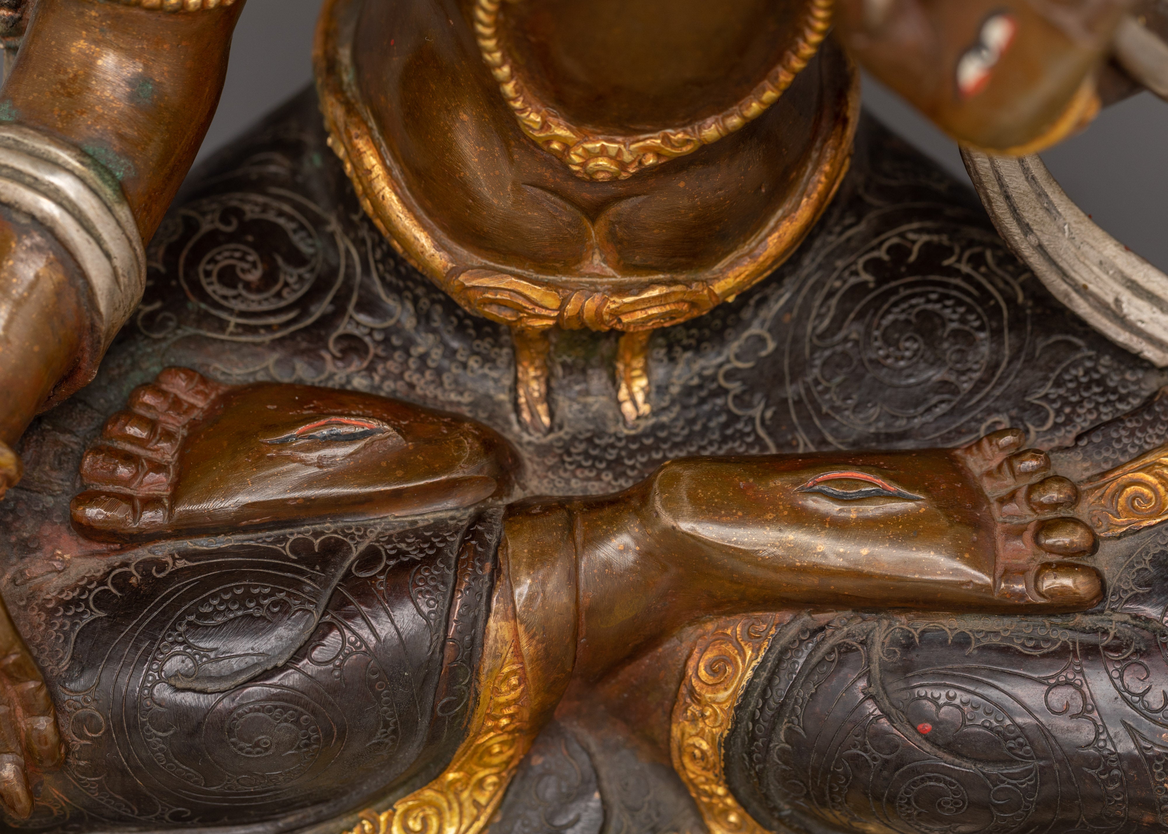 Handmade Nepalese Art of White Tara | Compassionate Protector