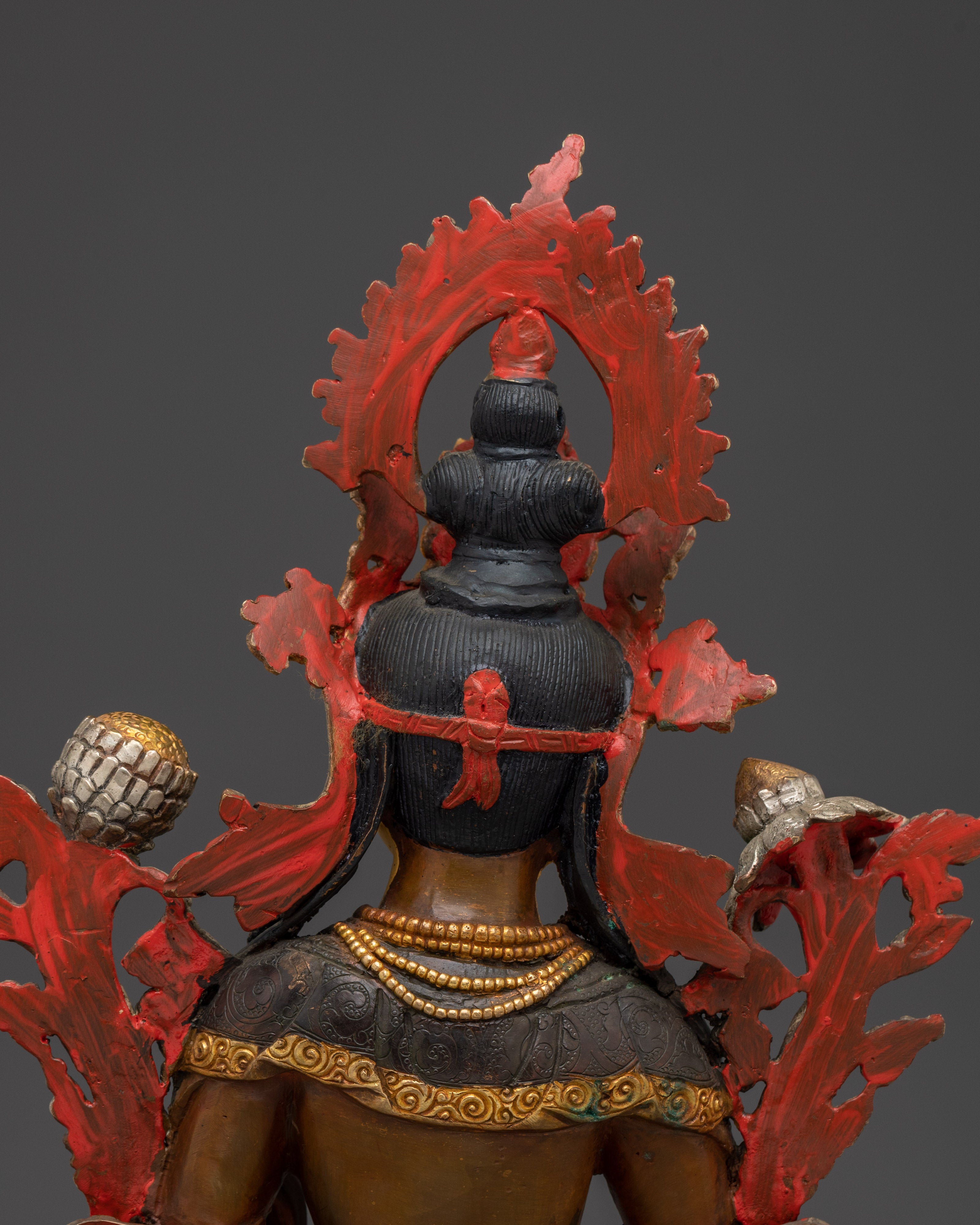 Handmade Nepalese Art of White Tara | Compassionate Protector