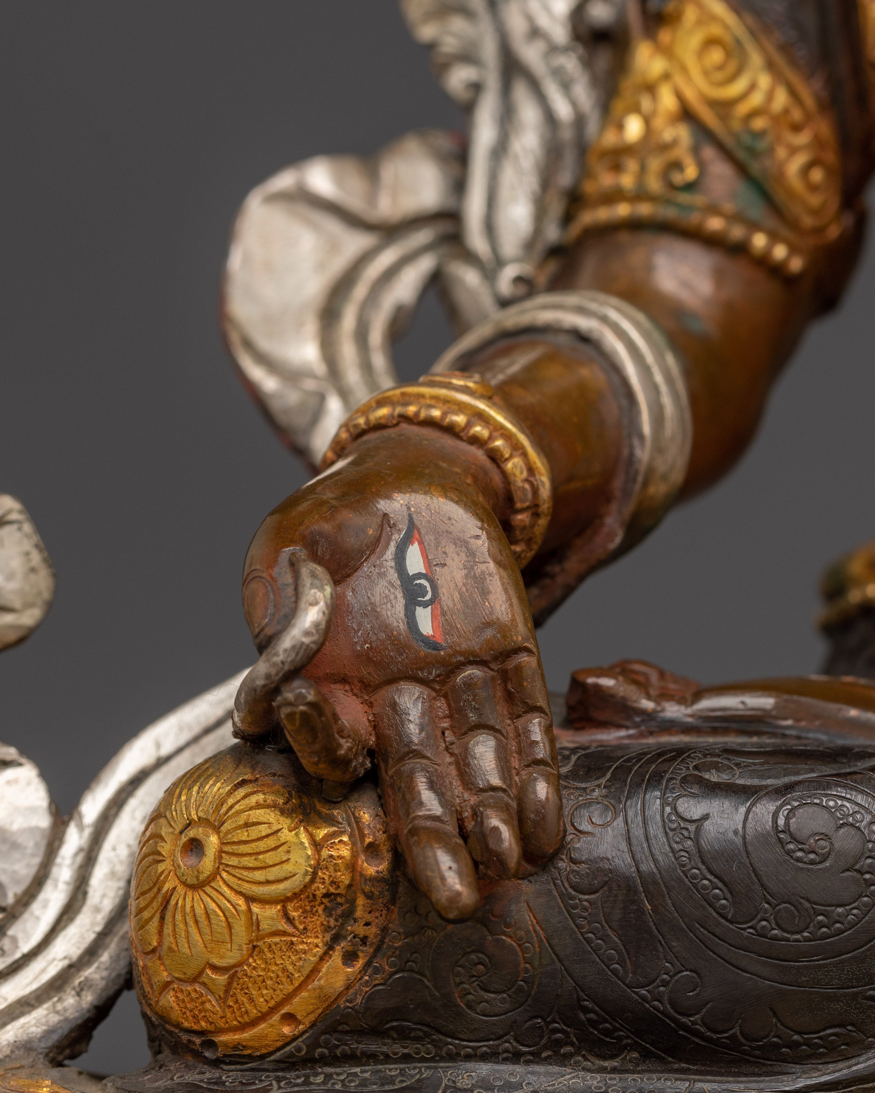 Handmade Nepalese Art of White Tara | Compassionate Protector