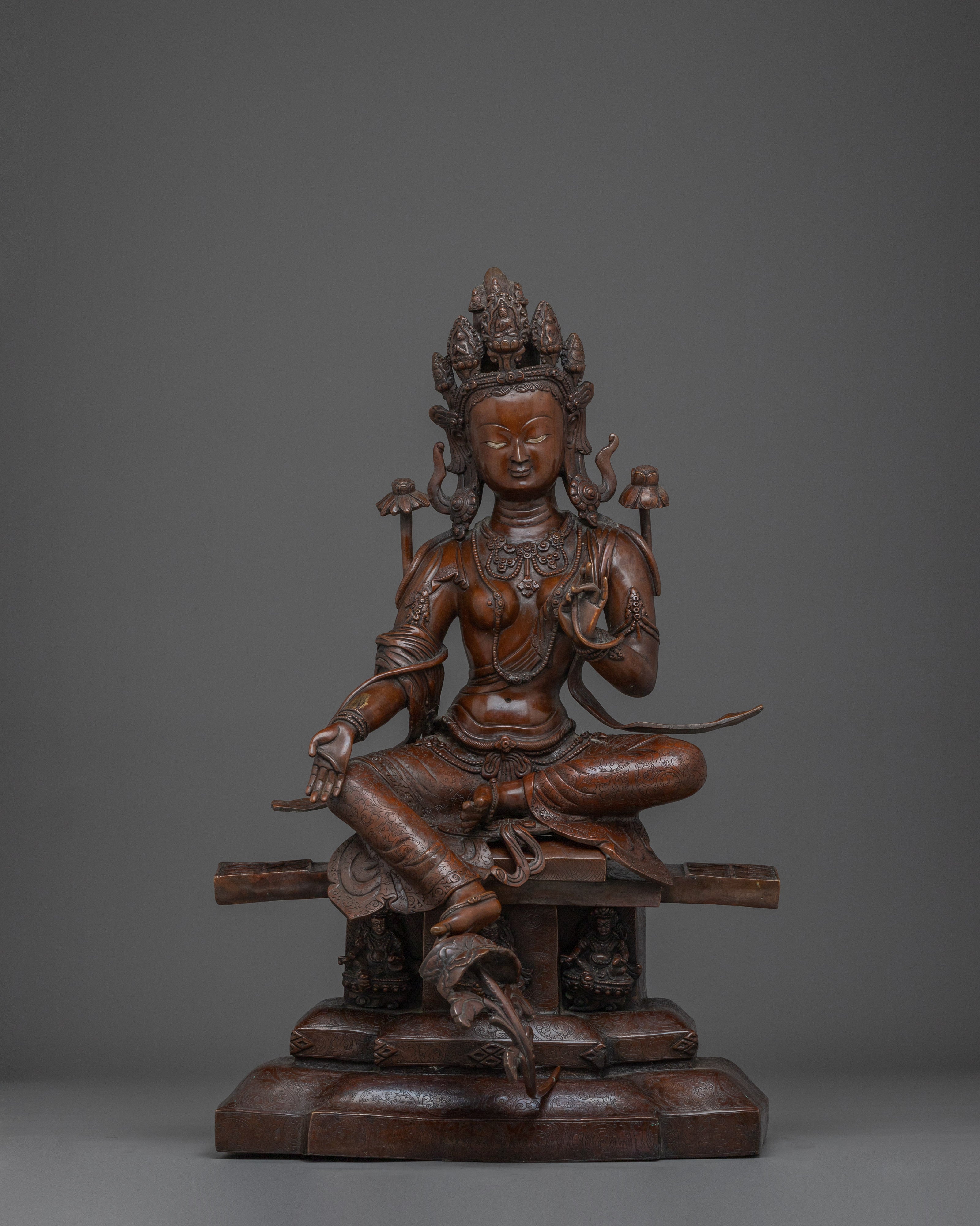 Enlightened Protector Green Tara Statue | Swift Protector Tara