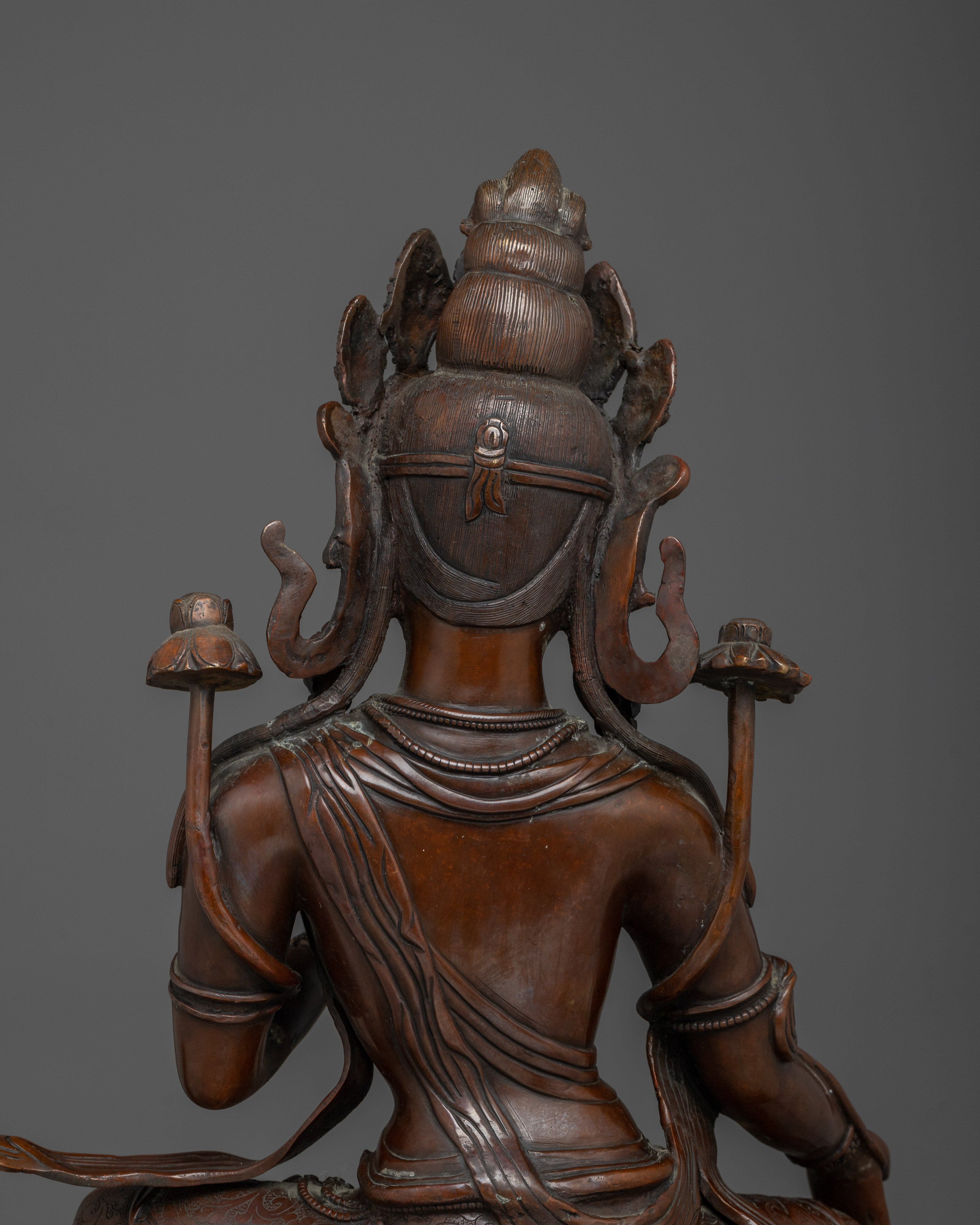 Enlightened Protector Green Tara Statue | Swift Protector Tara