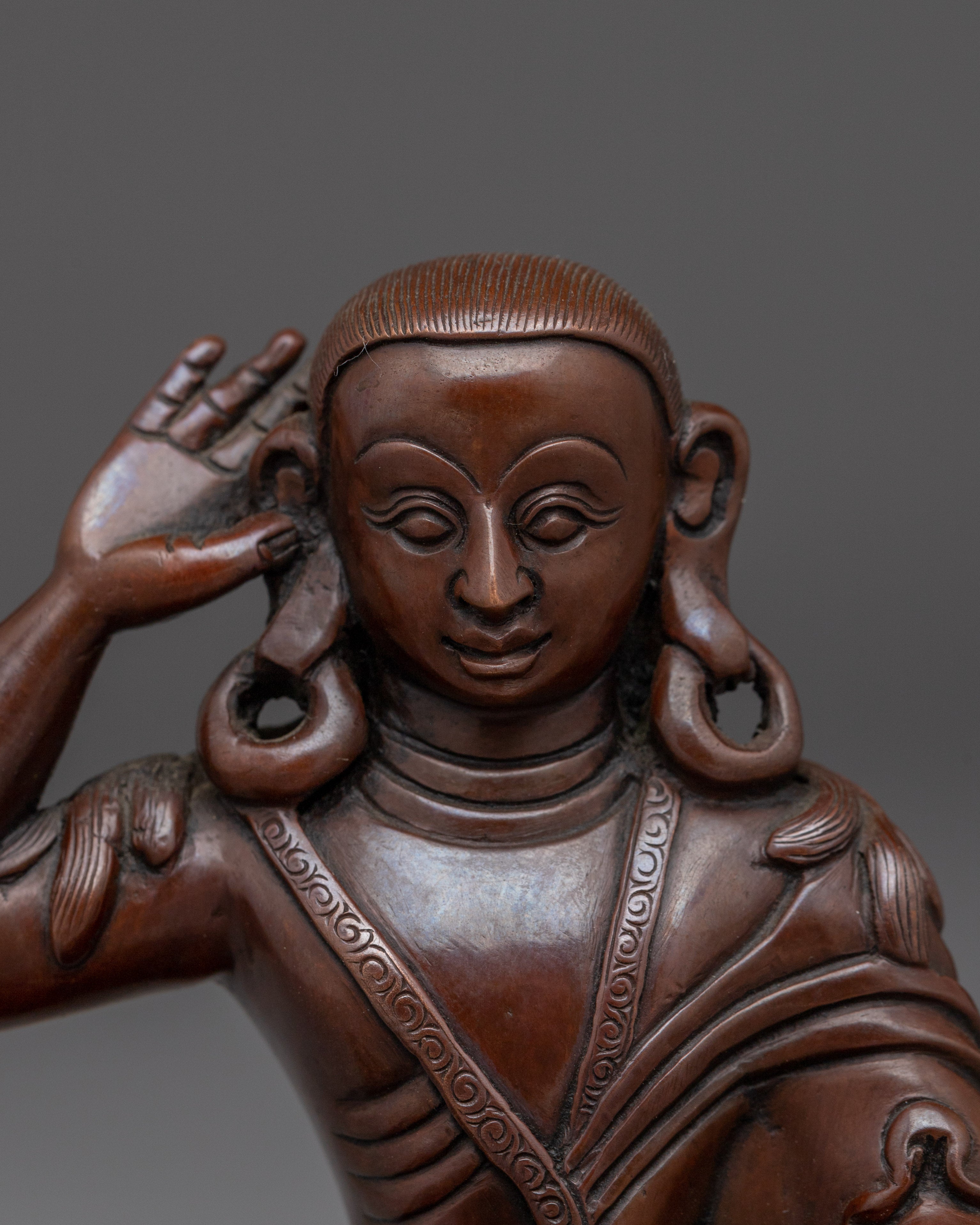 Singing Yogi Milarepa Sculpture | Renowned Tibetan Saint