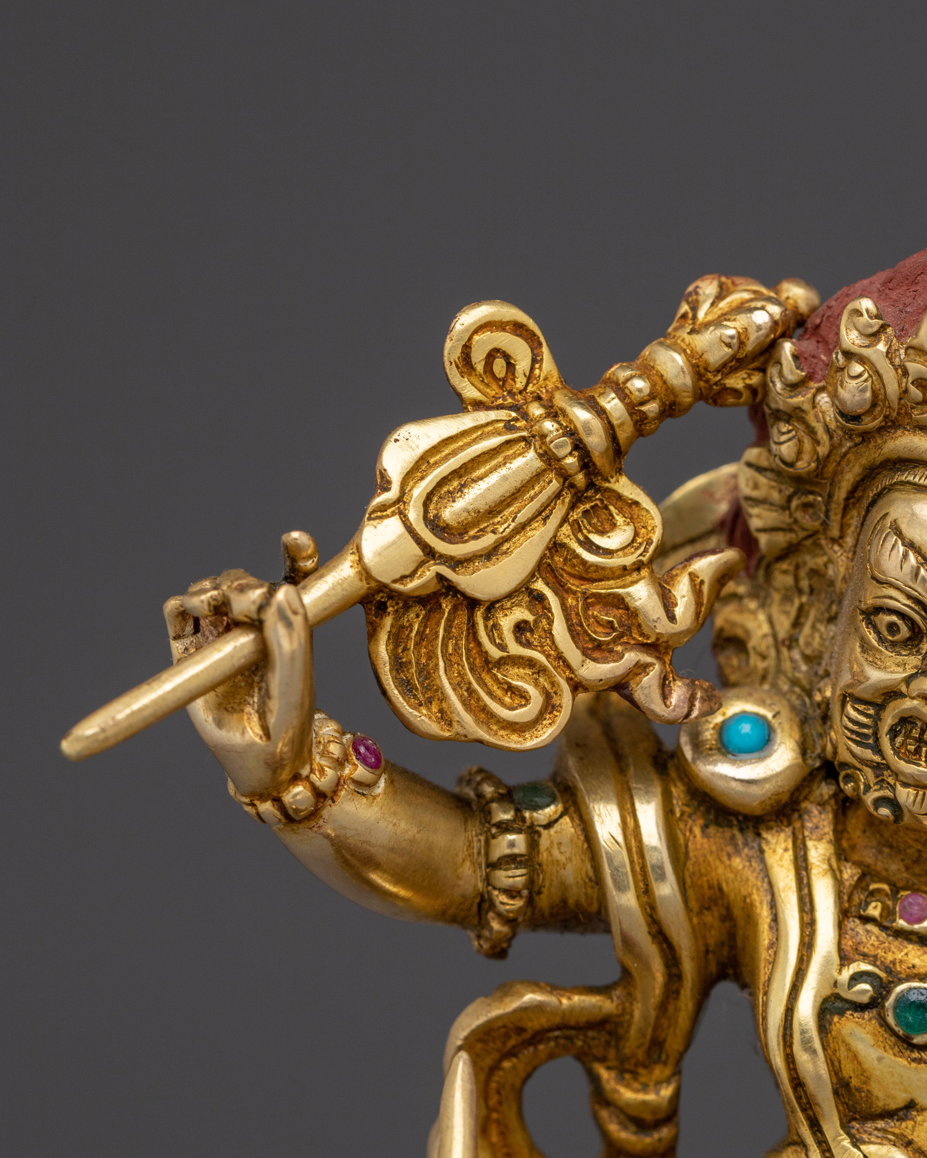 Wealth Offering Statue of White Dzambhala | Spiritual Prosperity Deity