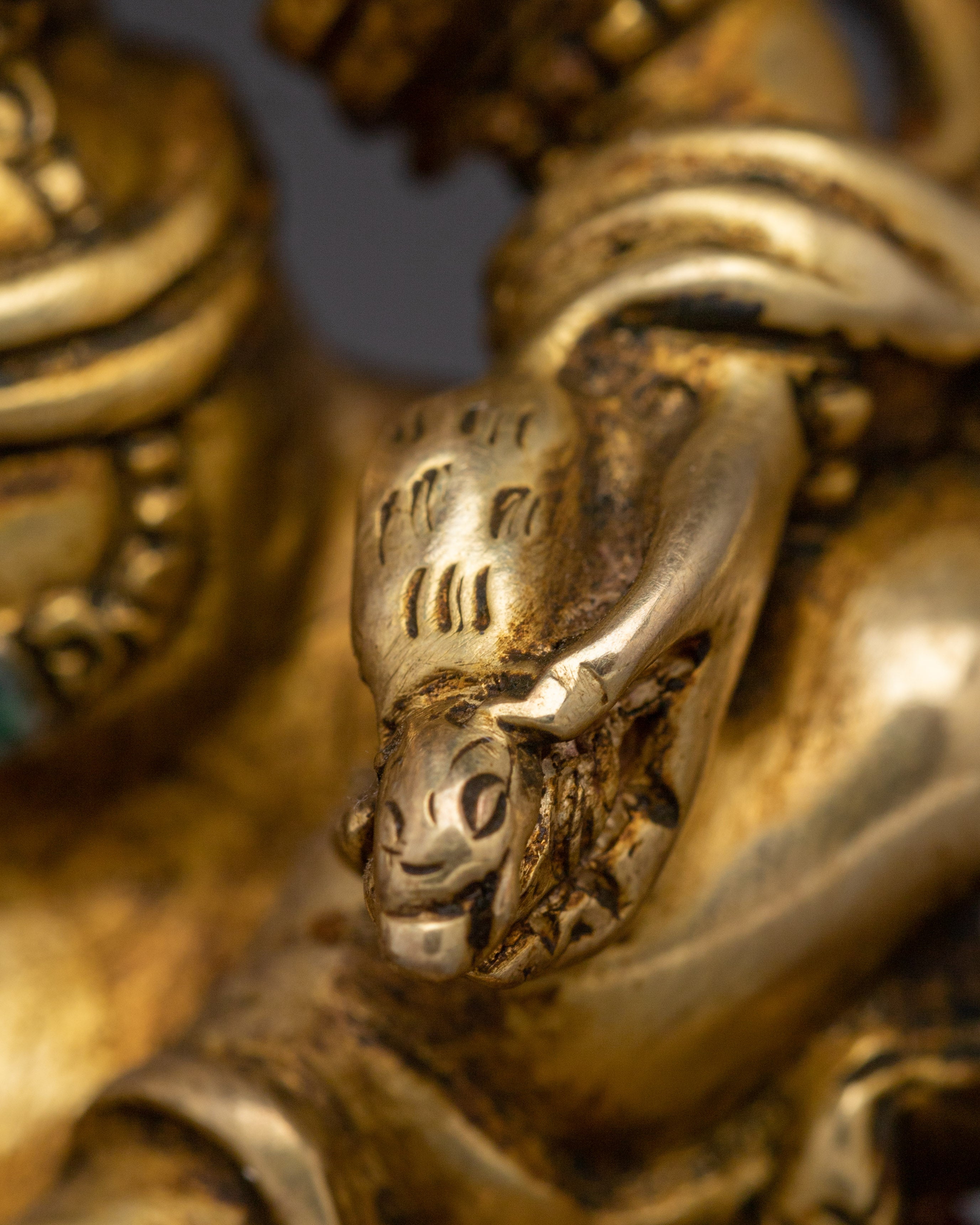 Wealth Offering Statue of White Dzambhala | Spiritual Prosperity Deity