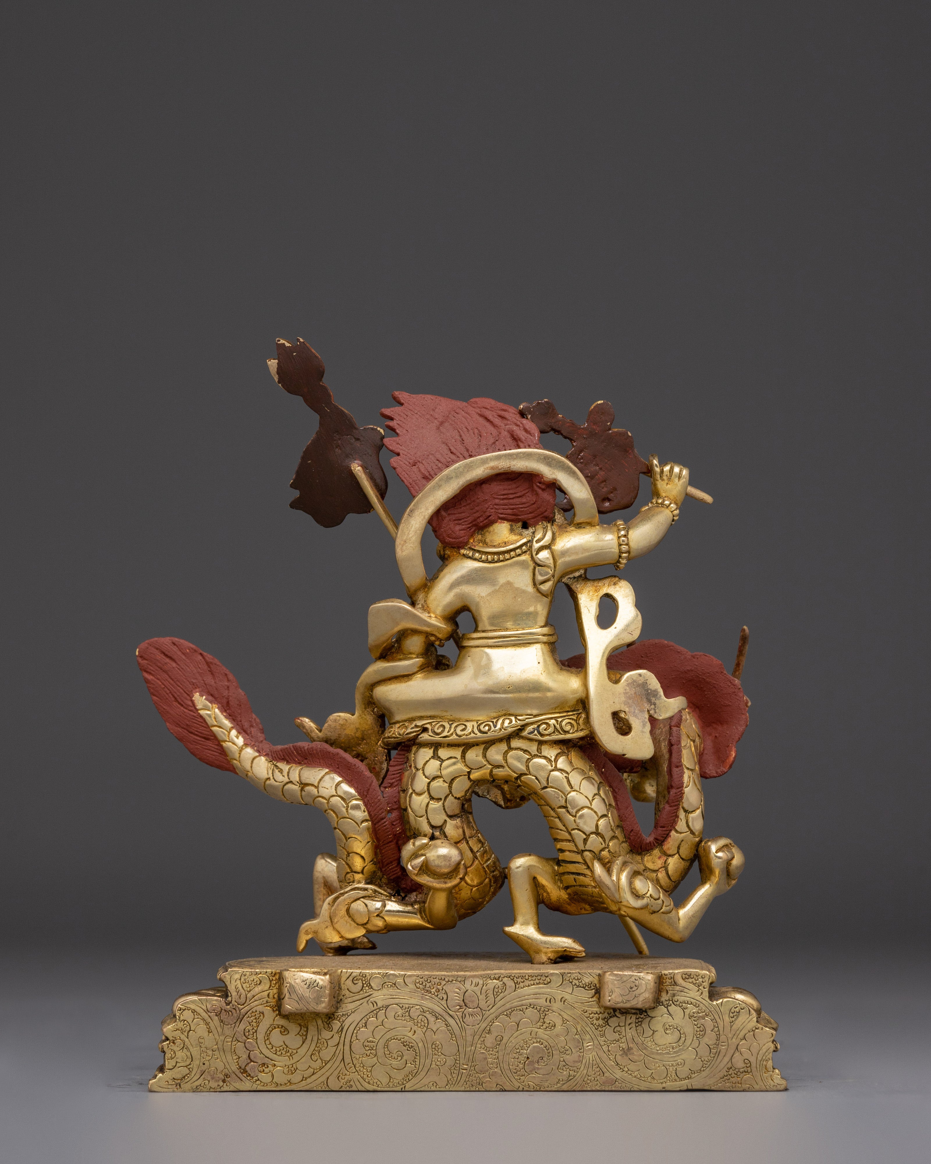 Wealth Offering Statue of White Dzambhala | Spiritual Prosperity Deity