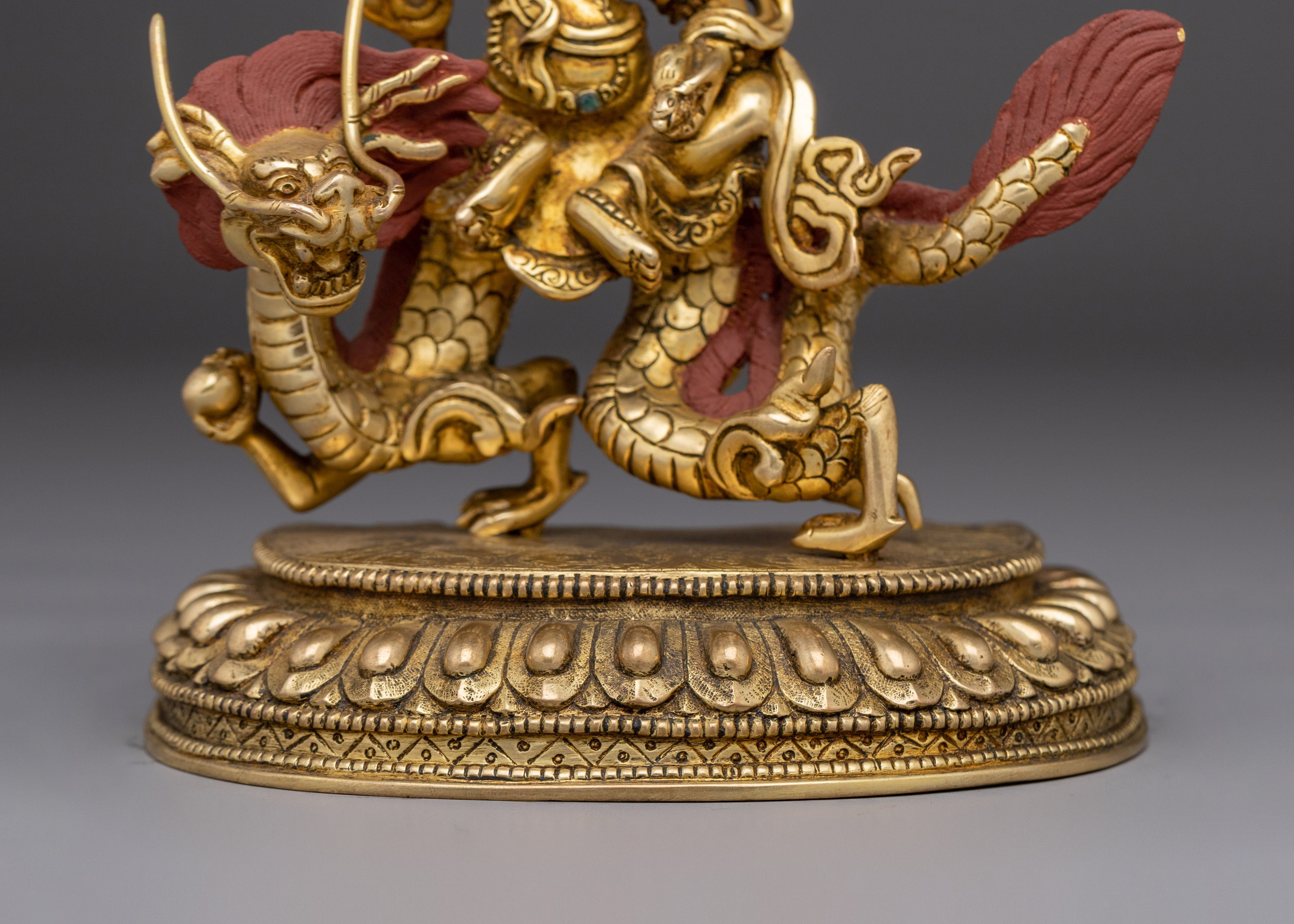 Wealth Offering Statue of White Dzambhala | Spiritual Prosperity Deity