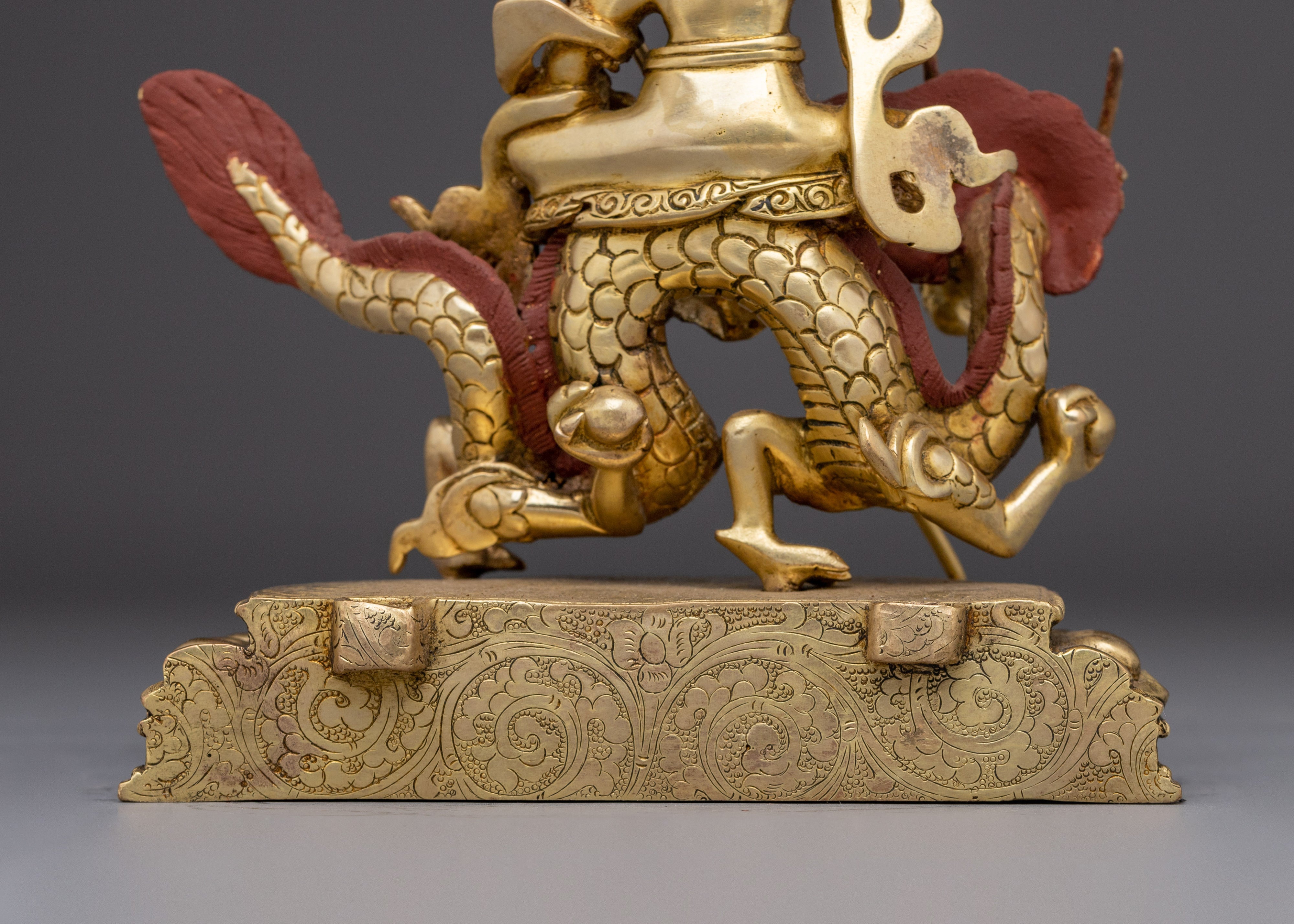 Wealth Offering Statue of White Dzambhala | Spiritual Prosperity Deity