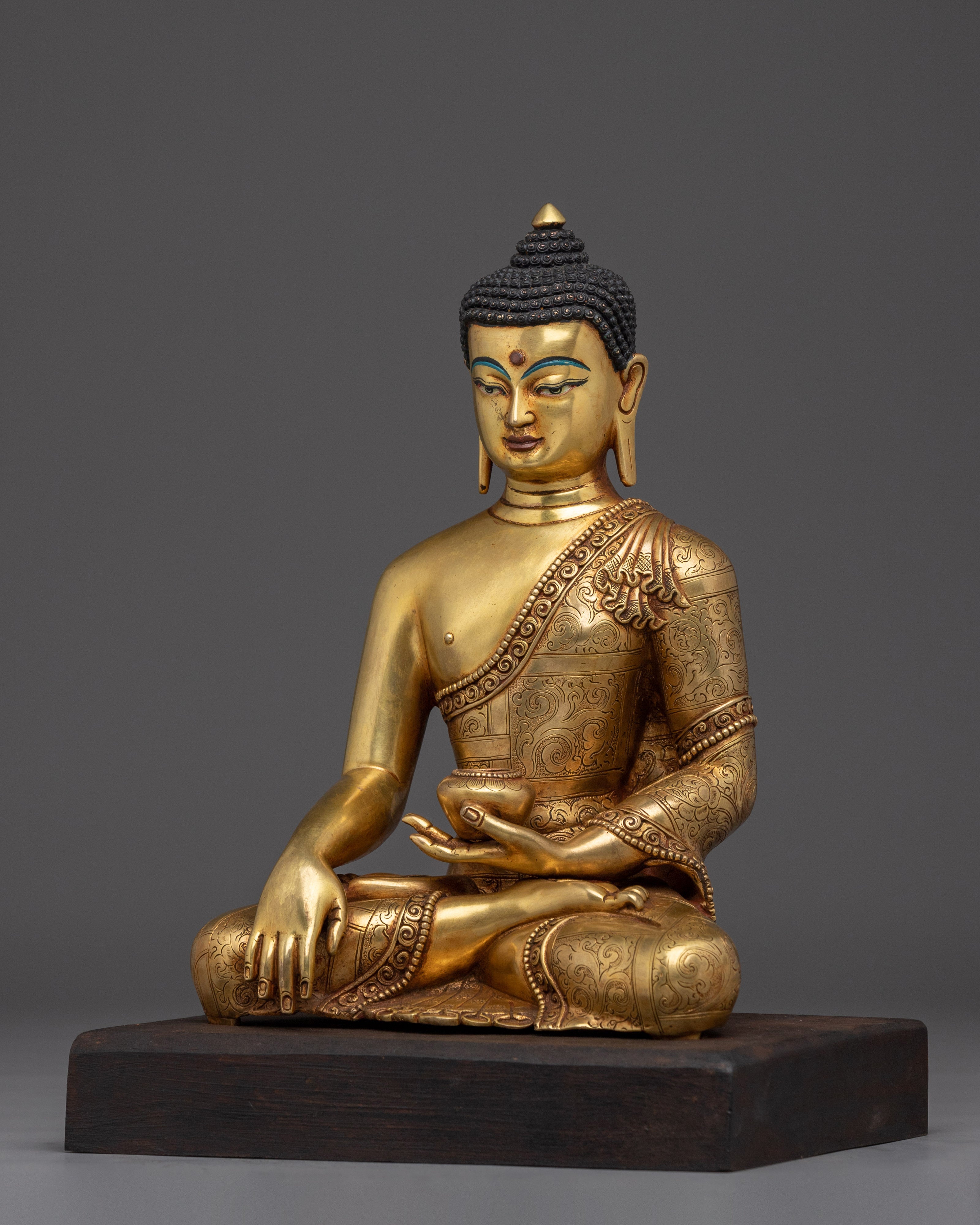 Peaceful Buddha Figurine of Shakyamuni | Historical Buddha