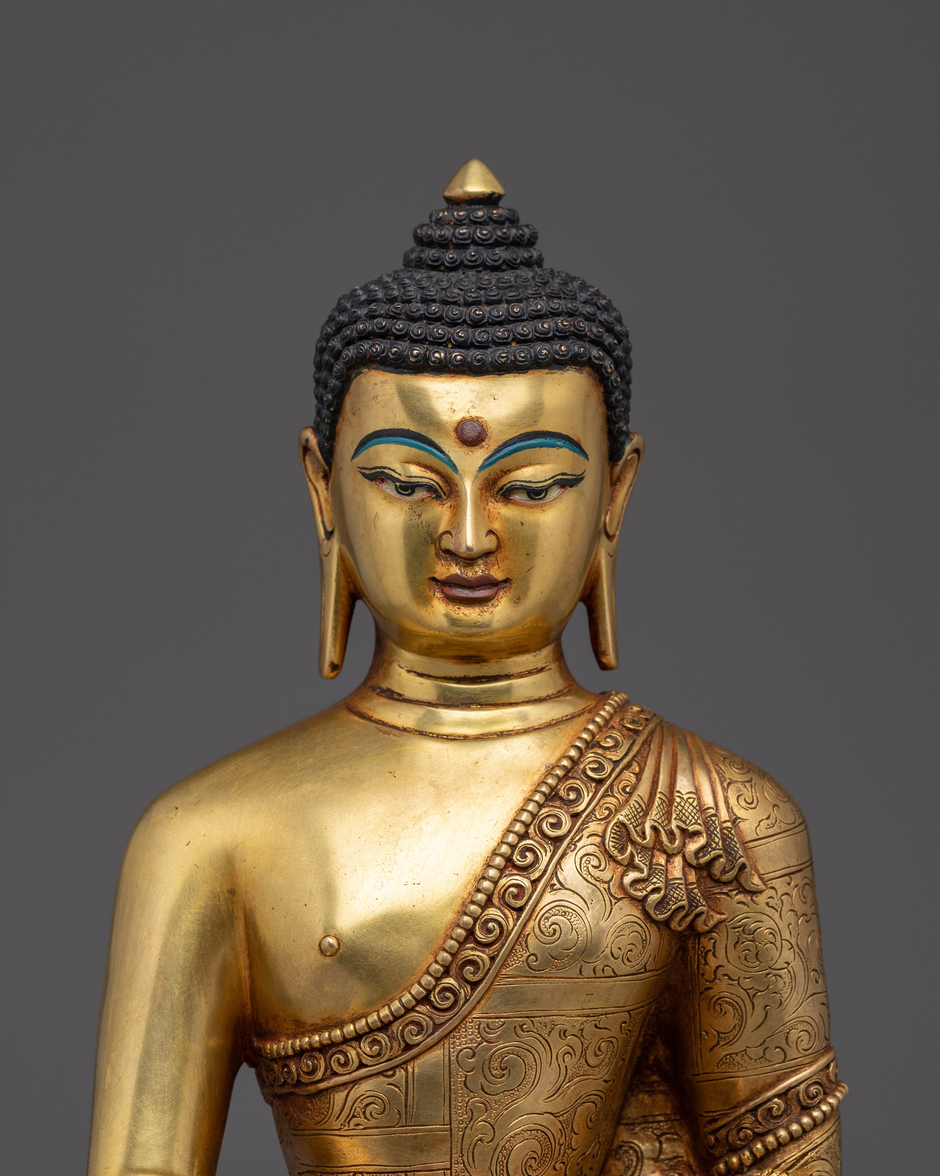 Peaceful Buddha Figurine of Shakyamuni | Historical Buddha