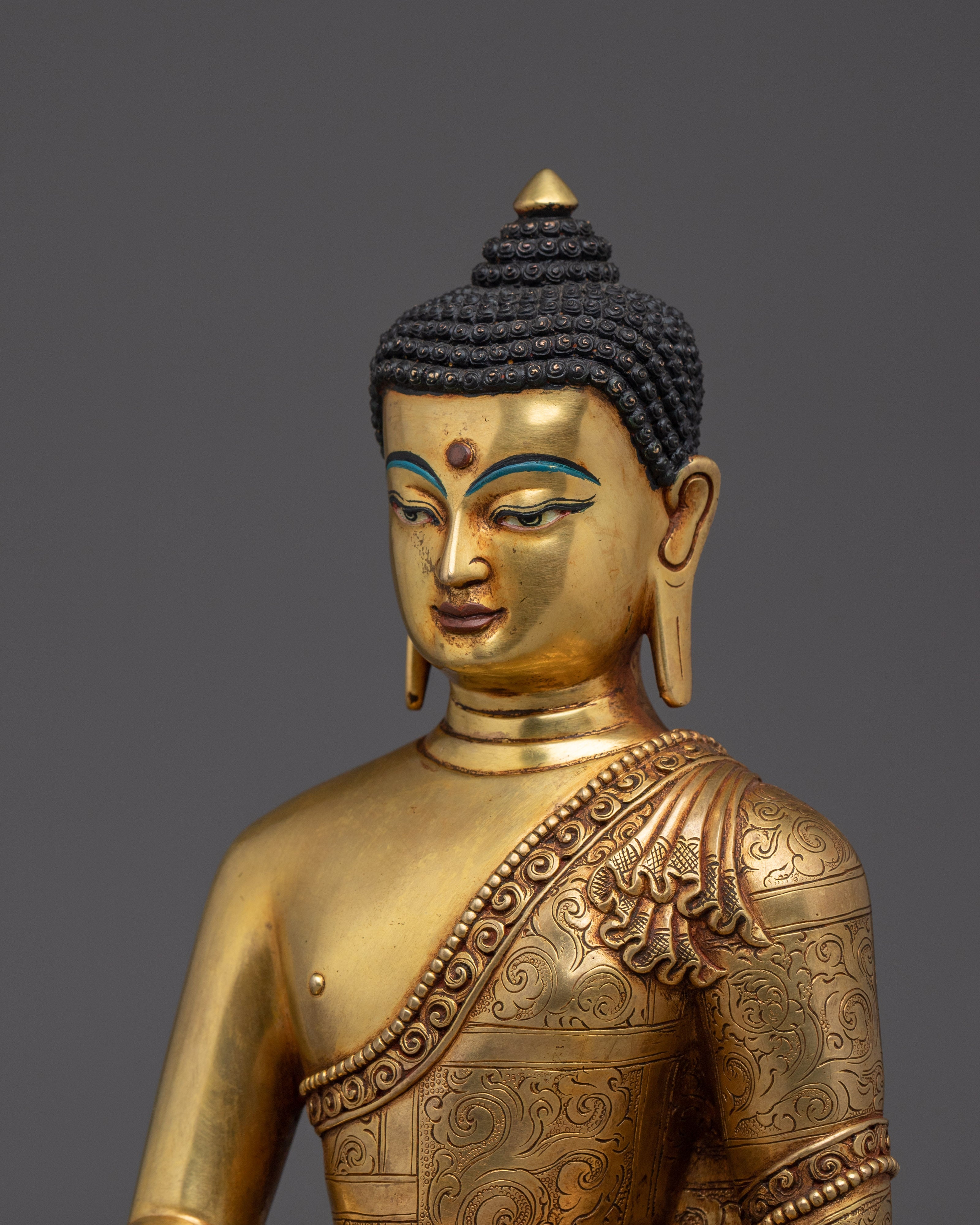 Peaceful Buddha Figurine of Shakyamuni | Historical Buddha