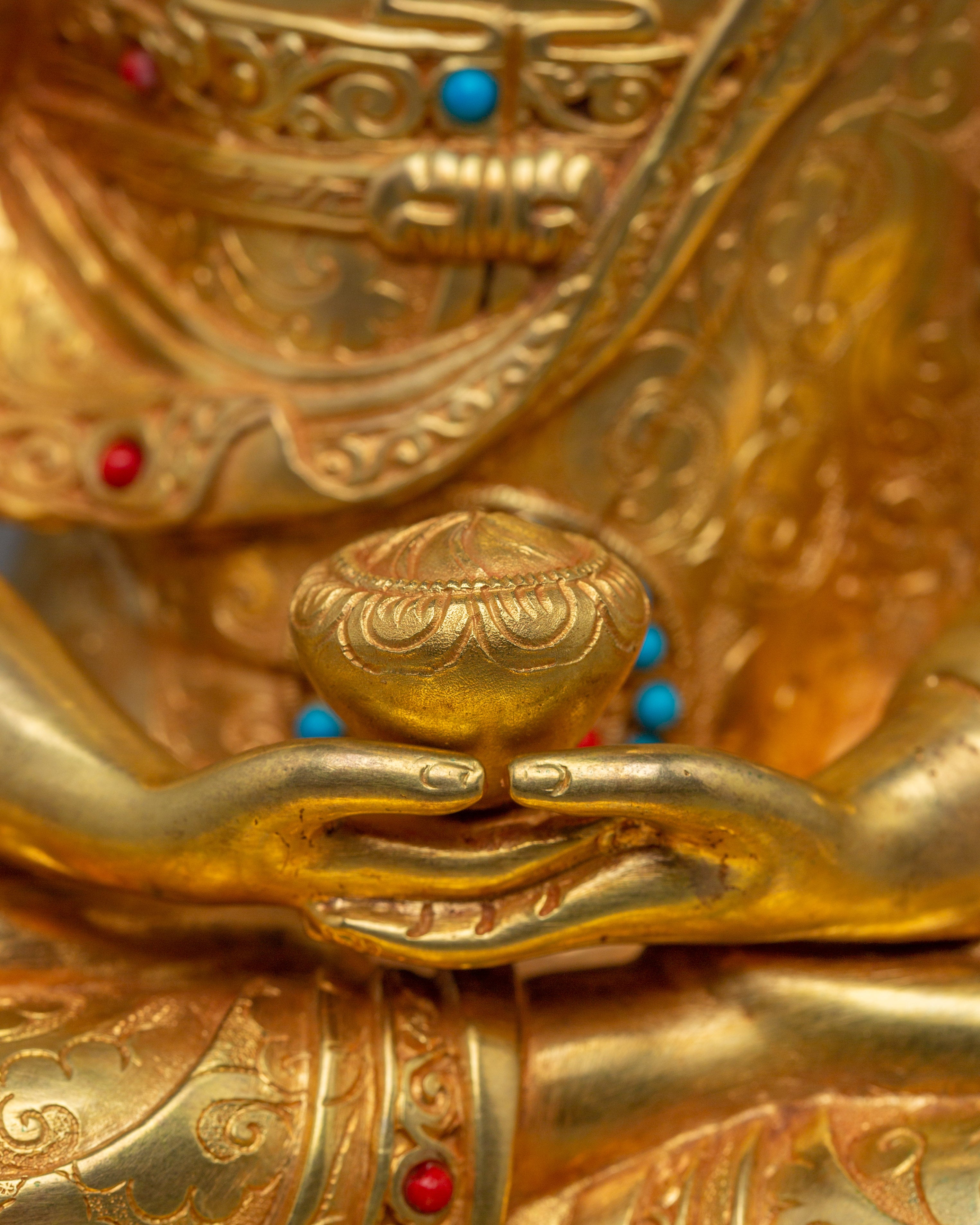 Himalayan Buddha Trio Statue | Buddha of Enlightenment